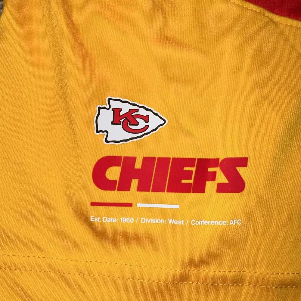 Nike Men's Nike Red/Gold Kansas City Chiefs Sideline Performance Shorts Size US 34 / EU 50 - 2 Thumbnail