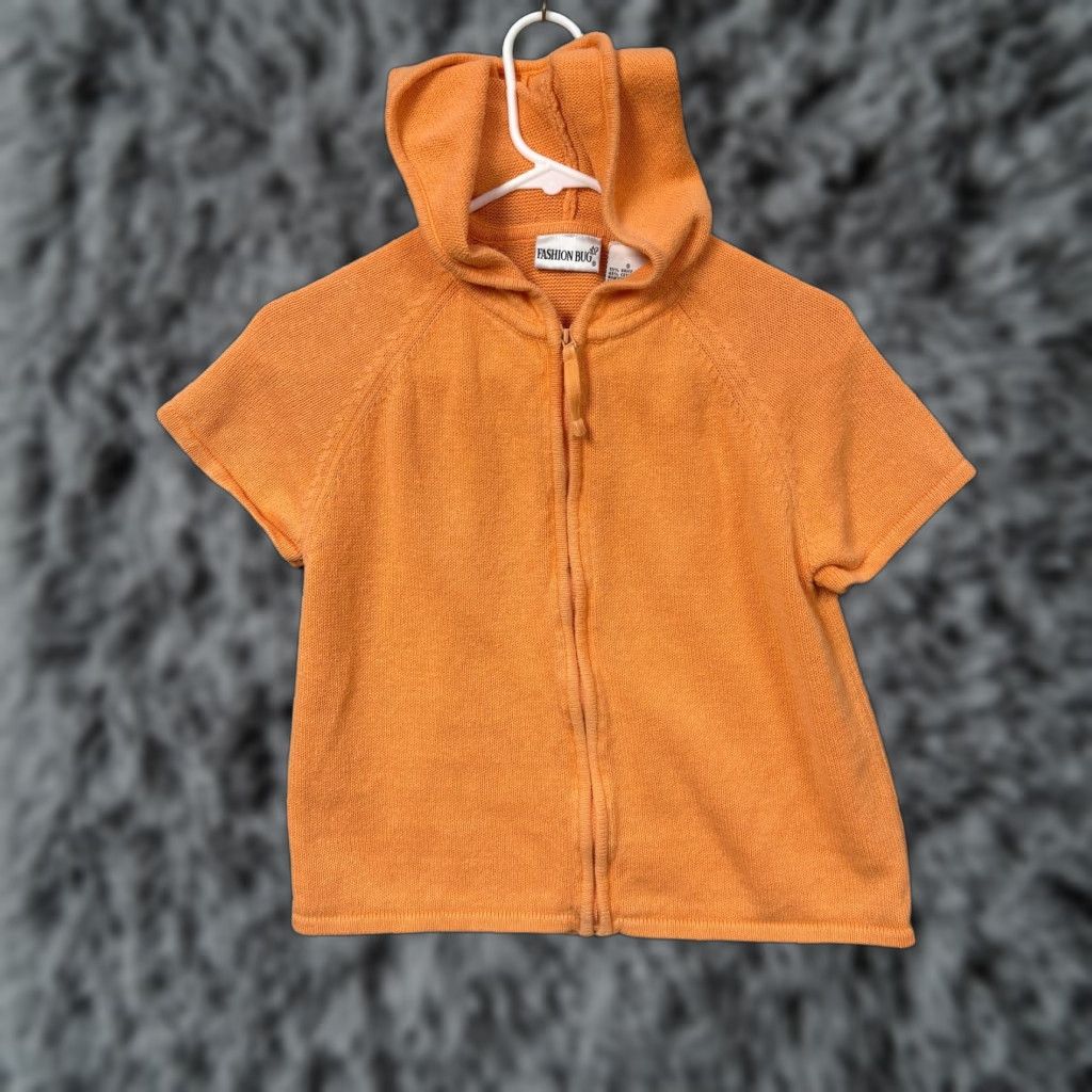 Vintage VINTAGE Fashion Bug Hoodie Sweater Womens S Peach Knit Full Zip Casual Spring Summer Size S / US 4 / IT 40 - 1 Thumbnail