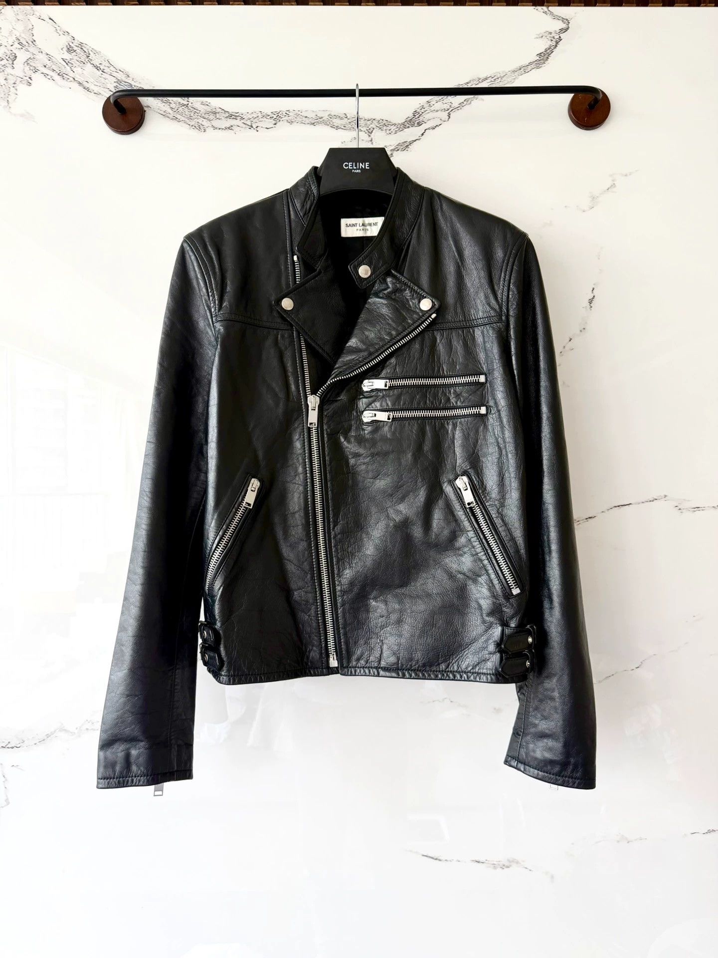 Saint Laurent Paris Saint Laurent 16FW Multi-Zip Leather Motorcycle Jacket Size US L / EU 52-54 / 3 - 1 Thumbnail