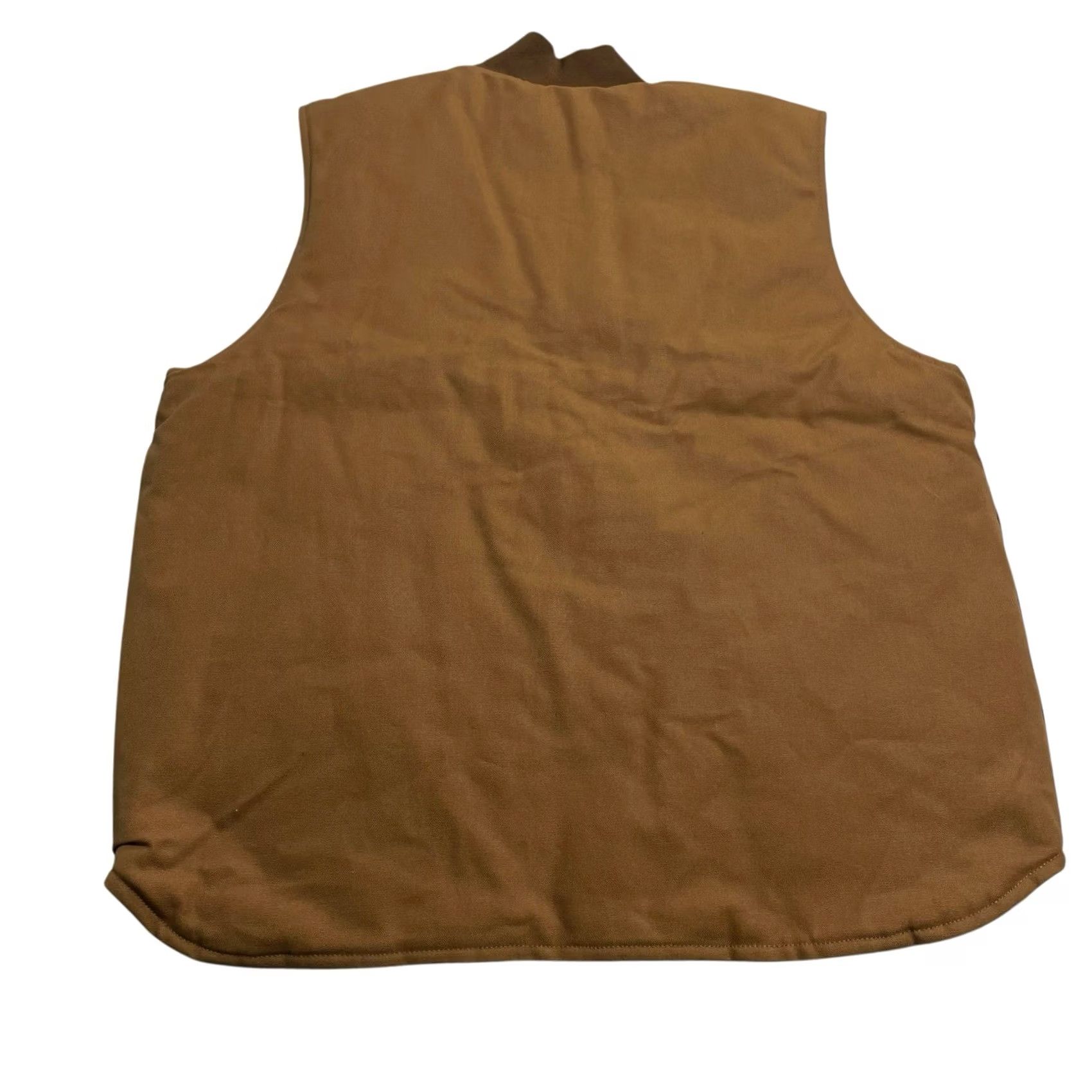 Carhartt Carhartt Vest Men's Brown Duck Quilt Lined Relaxed Fit Size XL Embroidered Workwear Size US XL / EU 56 / 4 - 2 Thumbnail