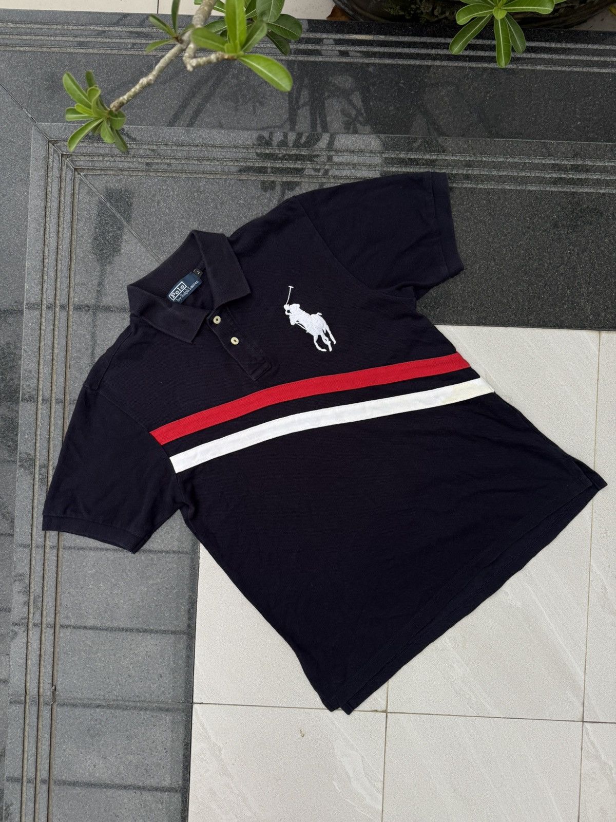 Polo Ralph Lauren 90’s POLO RL RARE MULTI LOGO Y2K VINTAGE ITALIAN TEE TSHIRT Size US M / EU 48-50 / 2 - 1 Thumbnail