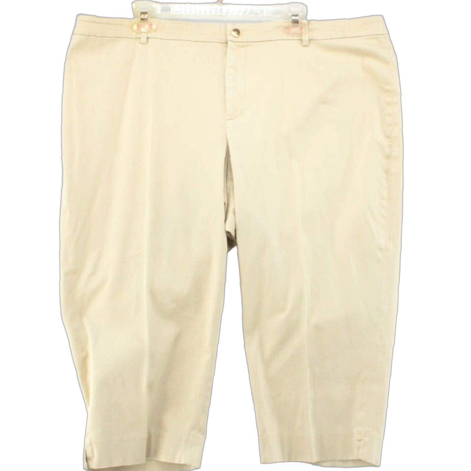 Ralph Lauren Lauren Ralph Lauren Capri Pants Women’s 22W Khaki LRL Classic Midcalf Size 40" / US 18 - 1 Thumbnail