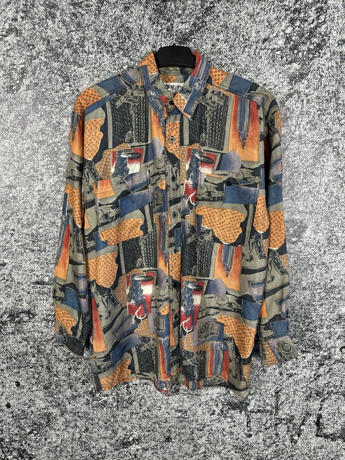 Vintage Gratify Silk Abstract Pattern Long Sleeve Vintage Shirt Sz S Size US S / EU 44-46 / 1 - 1 Thumbnail