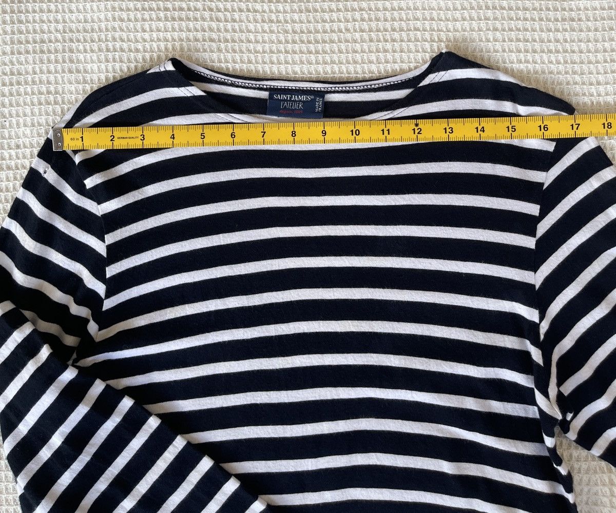 Saint James VINTAGE 90s🔥SAINTS JAMES🔥Striped Sailor Boat Neck Longsleeve Size US XS / EU 42 / 0 - 17 Thumbnail