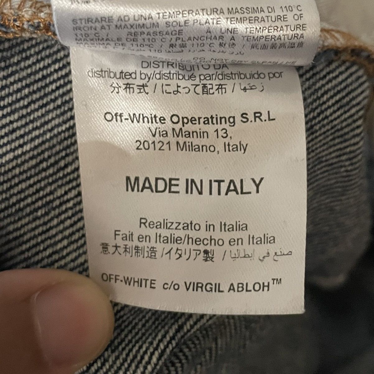Off-White 2016 Off-White Diagonal Distressed Denim Jeans Size US 36 / EU 52 - 6 Thumbnail