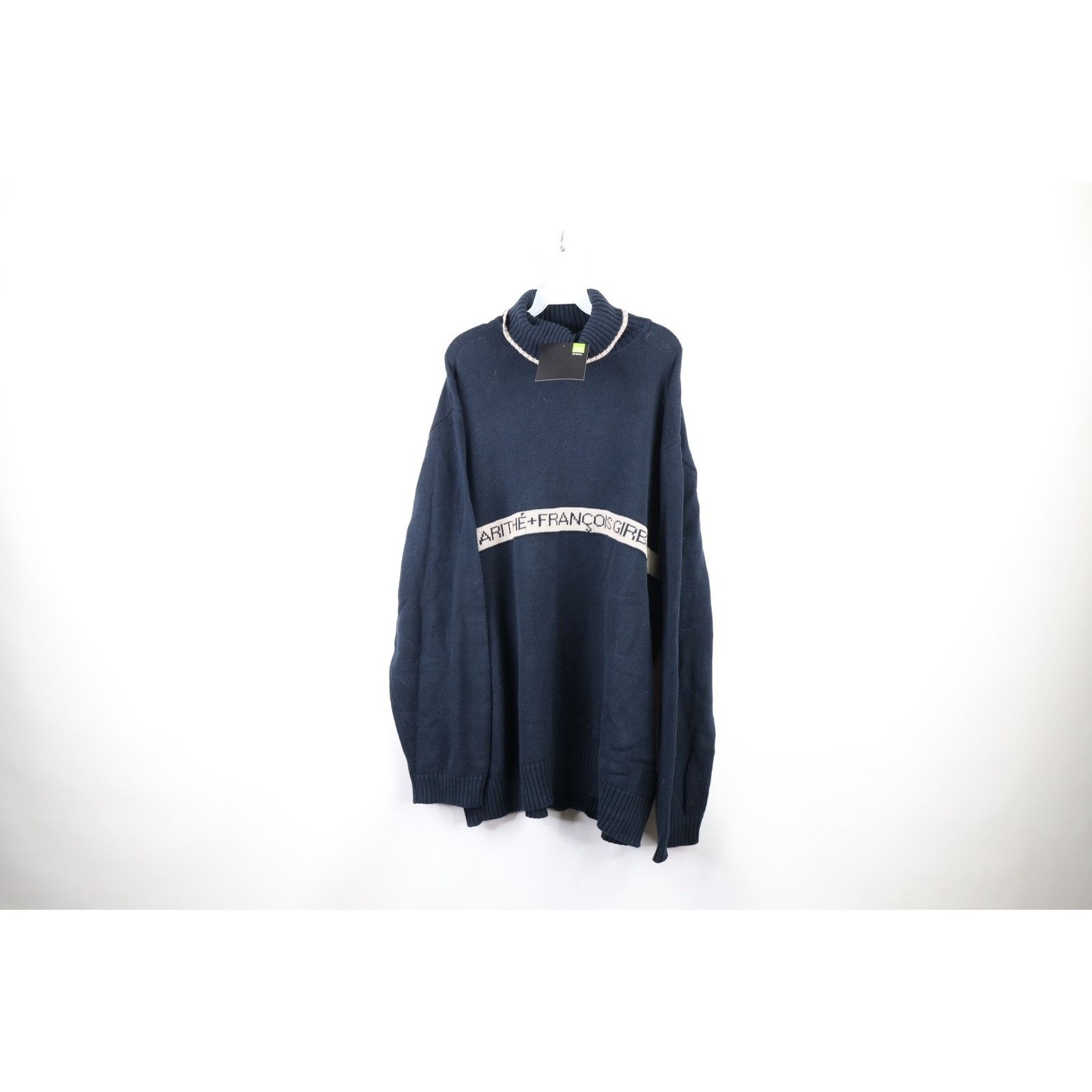 Marithe + Francois Girbaud × Vintage NOS Vintage 90s Marithe Francois Girbaud Turtleneck Sweater Size US XXL / EU 58 / 5 - 1 Thumbnail