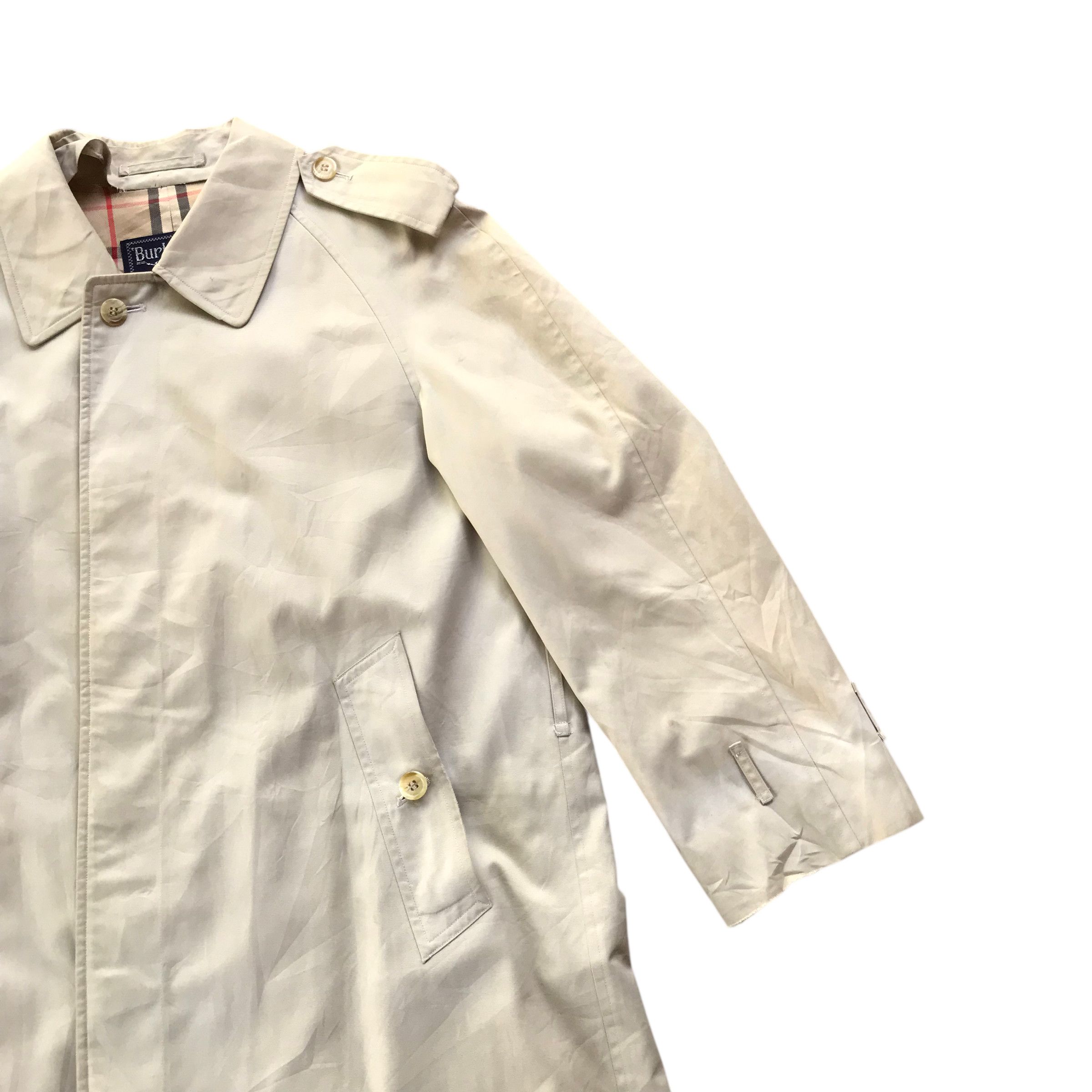 Burberry Vintage 90s Burberry Nova Check Trench Coat Jacket / medium Size US M / EU 48-50 / 2 - 4 Thumbnail