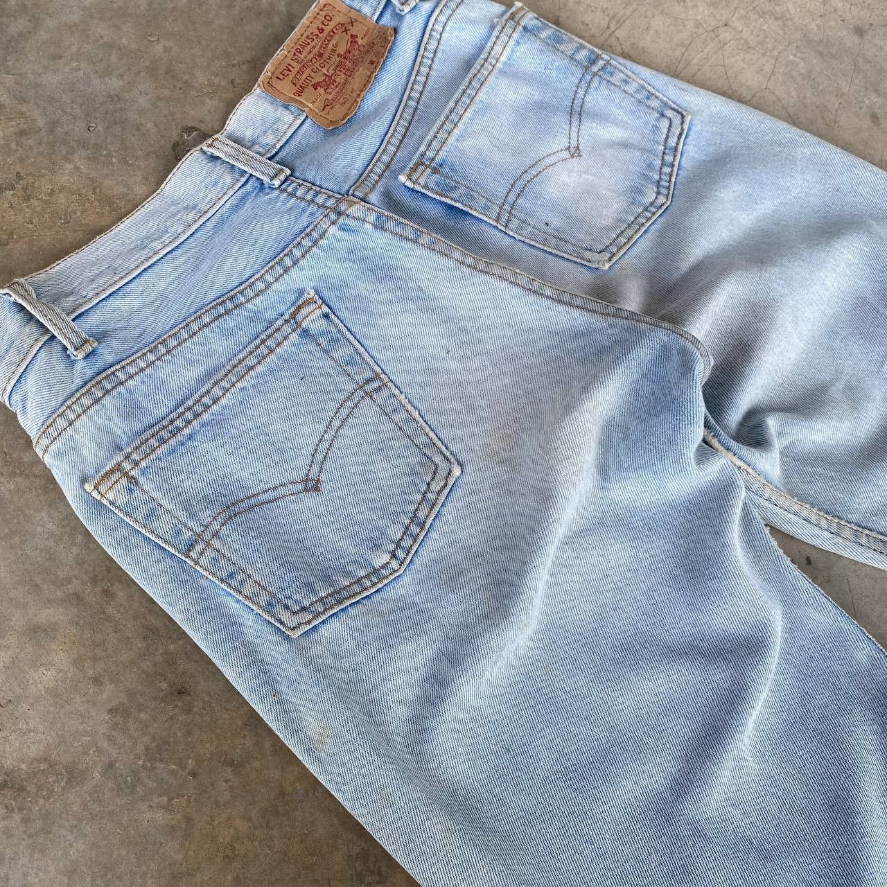 Levi's Vintage Clothing Vintage 90s Levi's 501 Distressed Dirty Wash Faded Grunge Size US 29 - 15 Thumbnail
