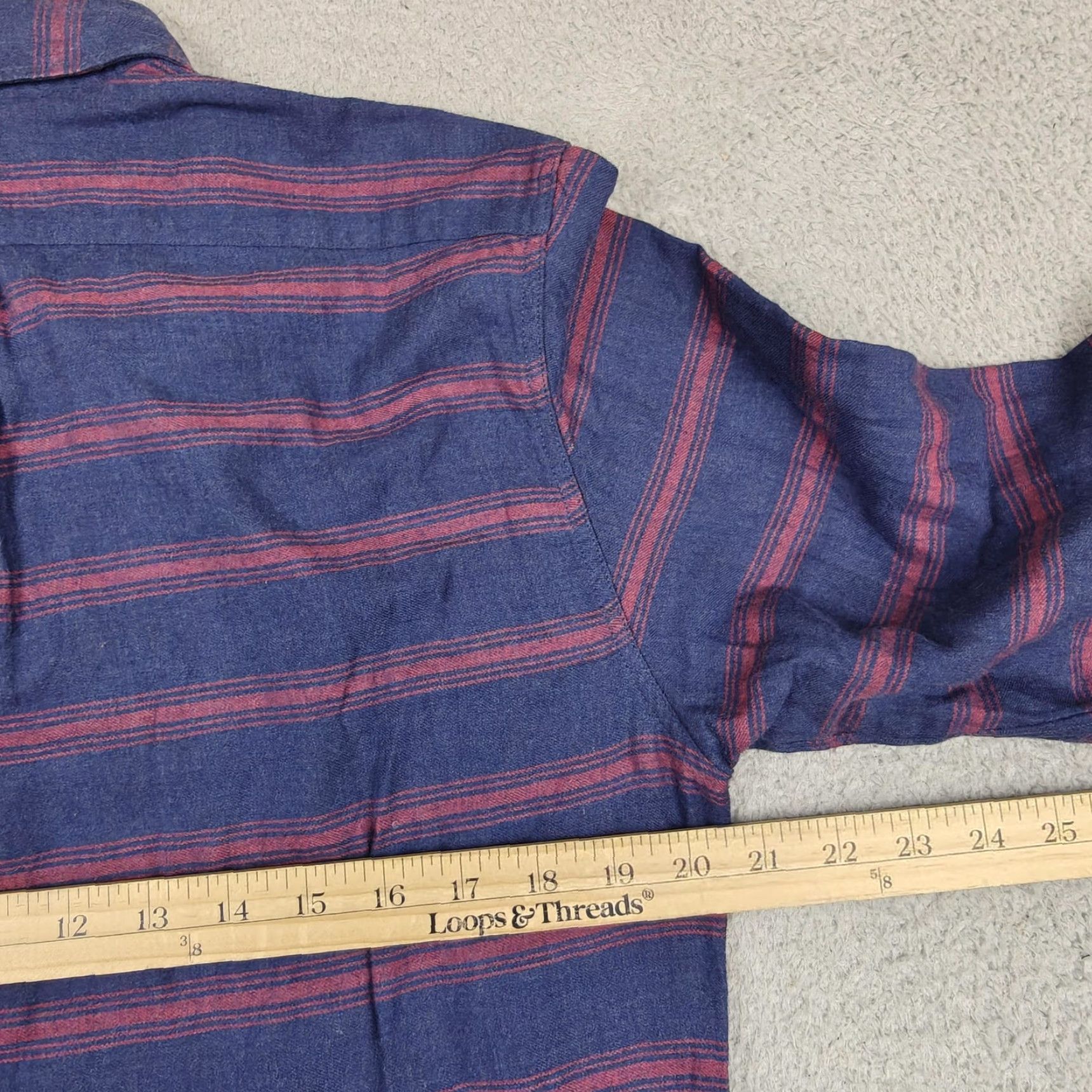 J.Crew J.CREW Shirt Mens Medium Blue Stripe Cotton Slim Fit Button-Down Long Sleeve Size US M / EU 48-50 / 2 - 6 Thumbnail