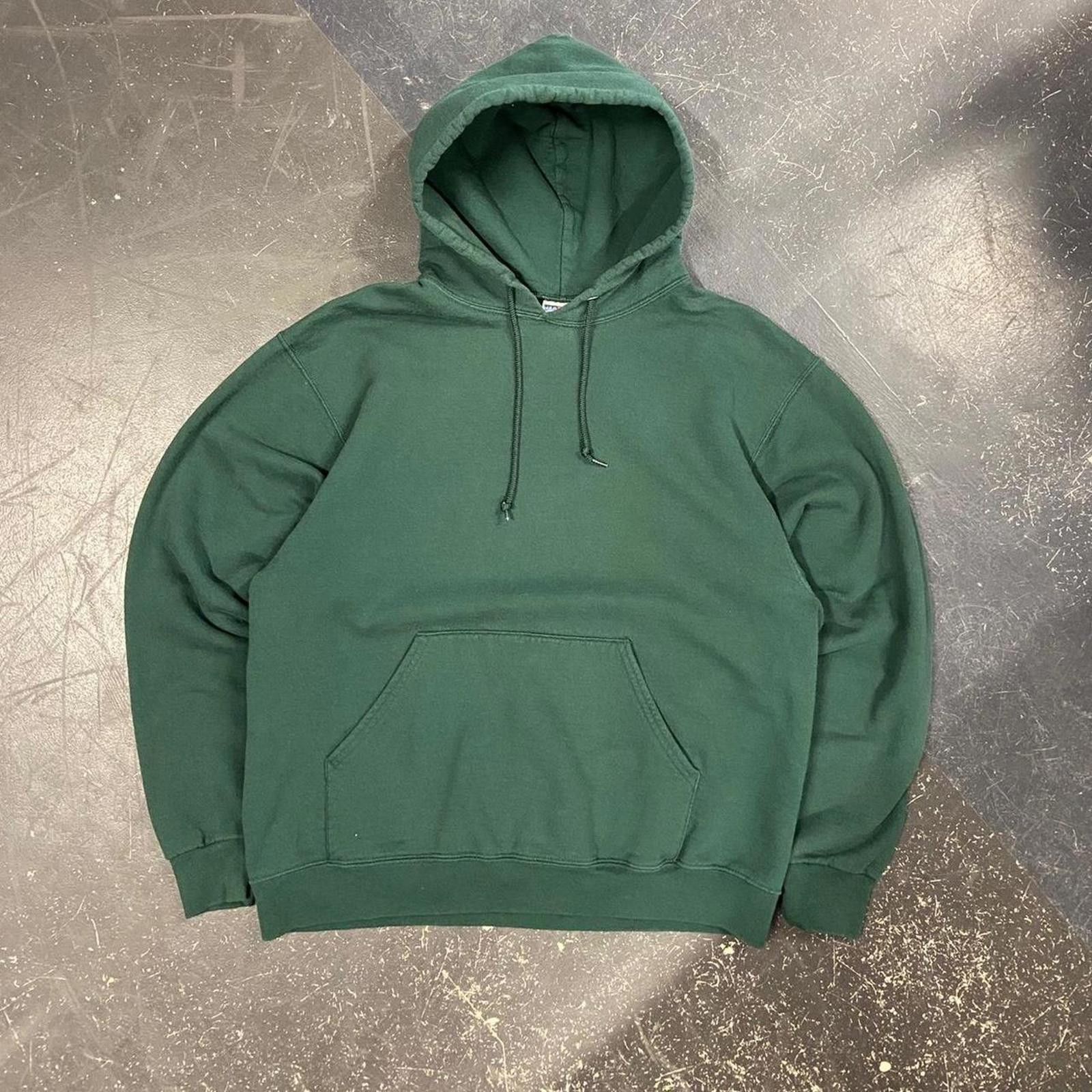 Jerzees Vintage Forest Green Jerzees Blank Hoodie Size US L / EU 52-54 / 3 - 1 Thumbnail