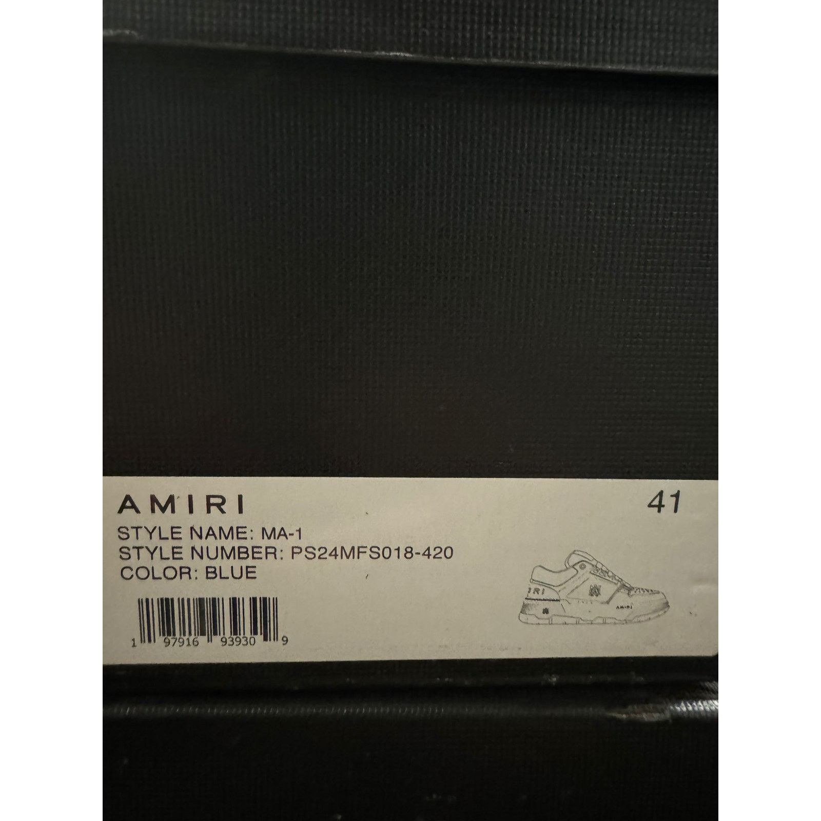 Amiri o1rshd1 MA-1 Low-Top Sneakers in Blue Size US 8 / EU 41 - 23 Thumbnail
