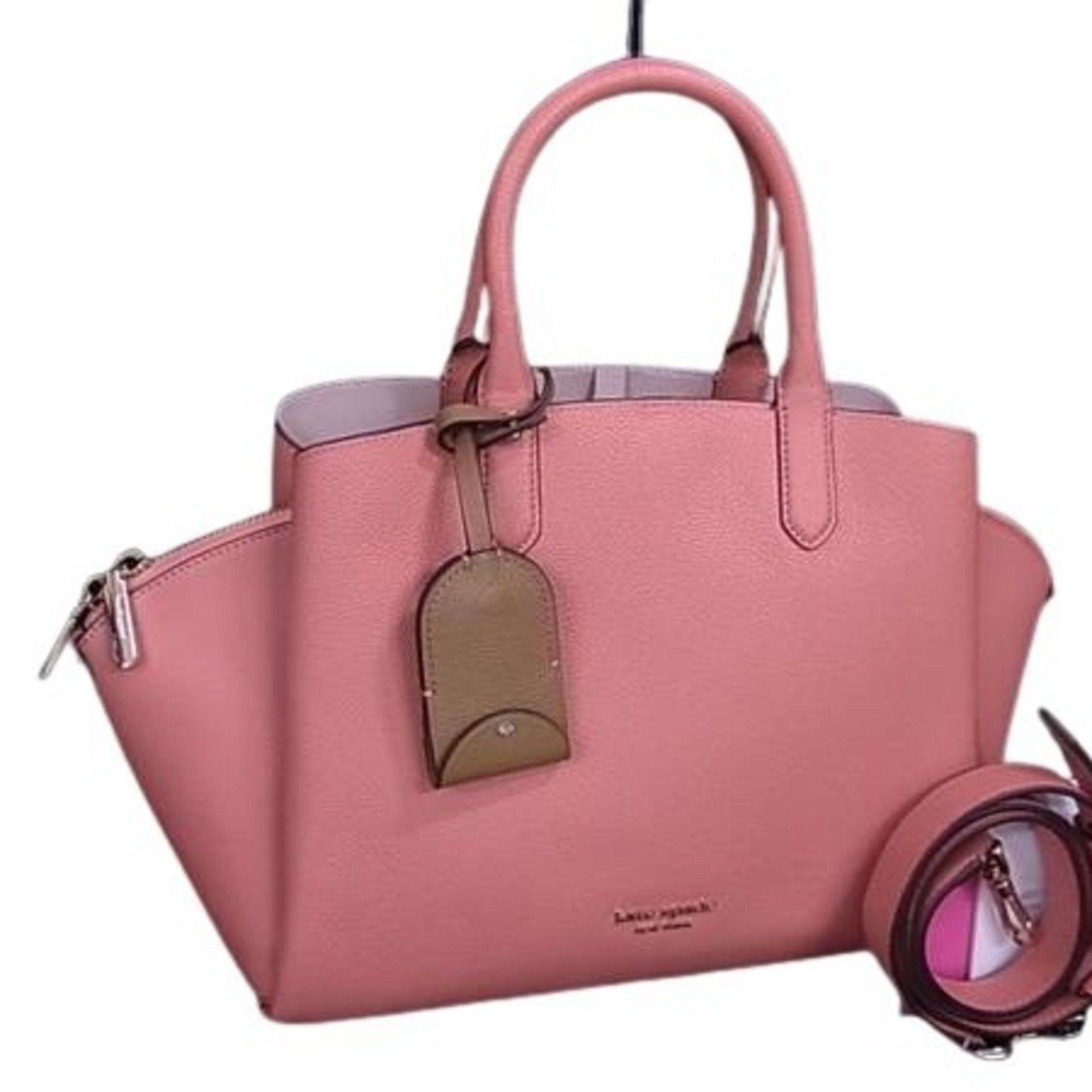 Kate Spade Kate Spade Avenue Medium Satchel Handbag K6534 Pink Leather Women's Size ONE SIZE - 1 Thumbnail