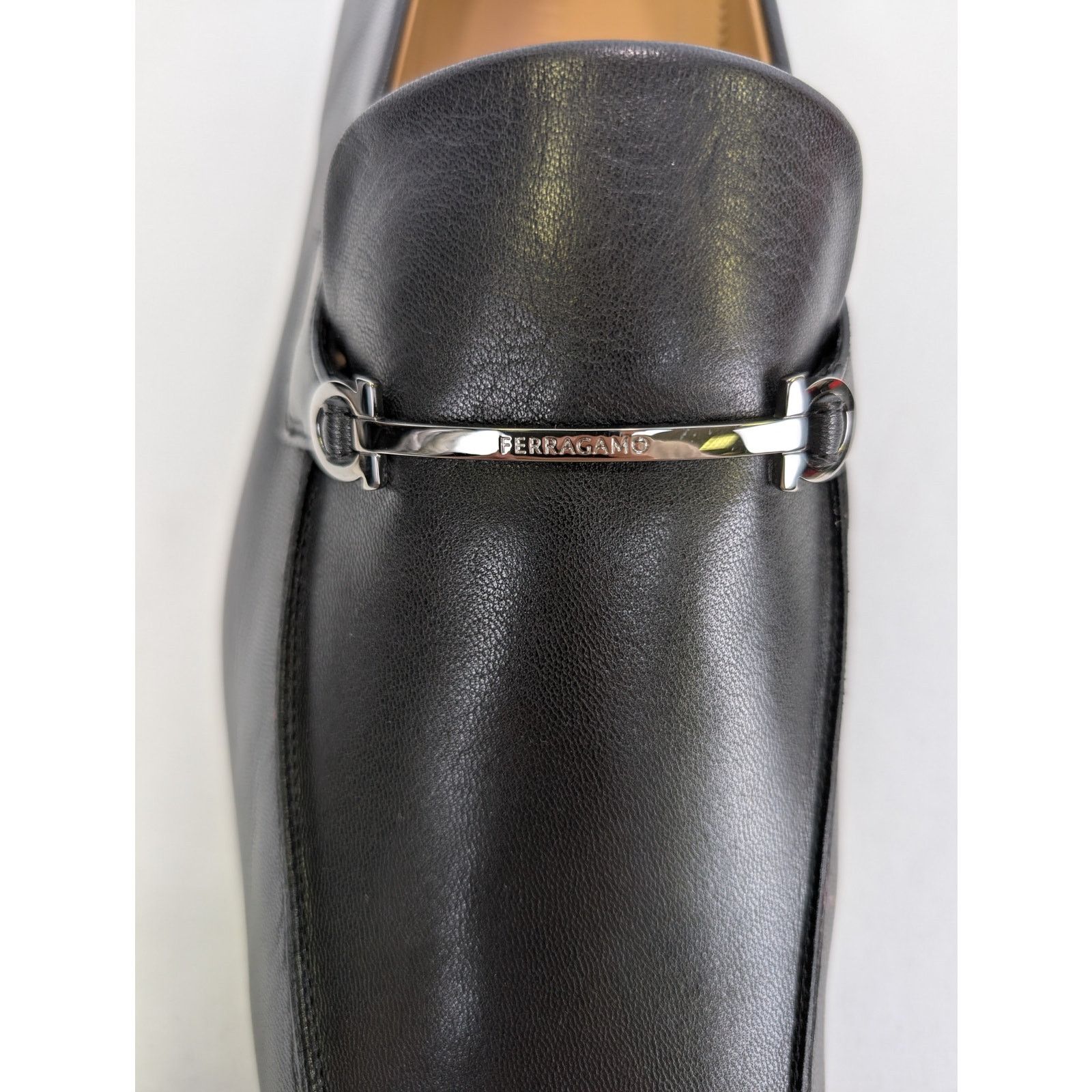 Salvatore Ferragamo o1rshd1 Fedro Leather Loafer shoe Boots in Black 10.5 Size US 10.5 / EU 43-44 - 16 Thumbnail