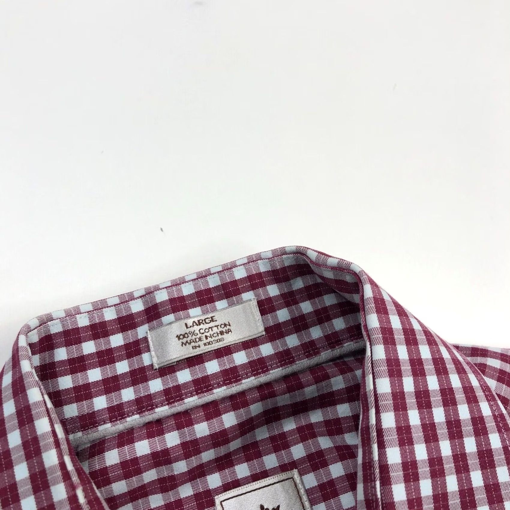 Peter Millar Peter Millar Mens Large Cotton Button Front Long Sleeve Plaid Casual Shirt Red Size US L / EU 52-54 / 3 - 3 Thumbnail