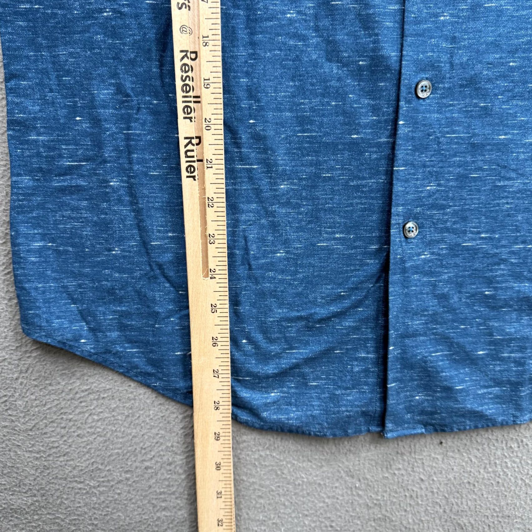 BUGATCHI VINTAGE Bugatchi Shirt Mens Large Blue OoohCotton Tech Long Sleeve Button Up Stretch Size US L / EU 52-54 / 3 - 6 Thumbnail