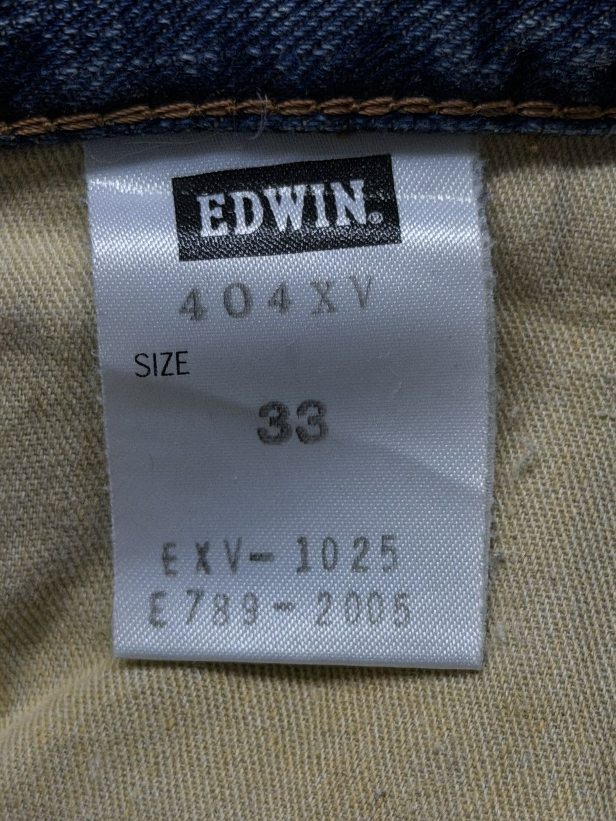 Edwin Vintage Edwin 404 XV Japan Denim Jeans | Loose Straight W35 Size US 35 - 13 Thumbnail