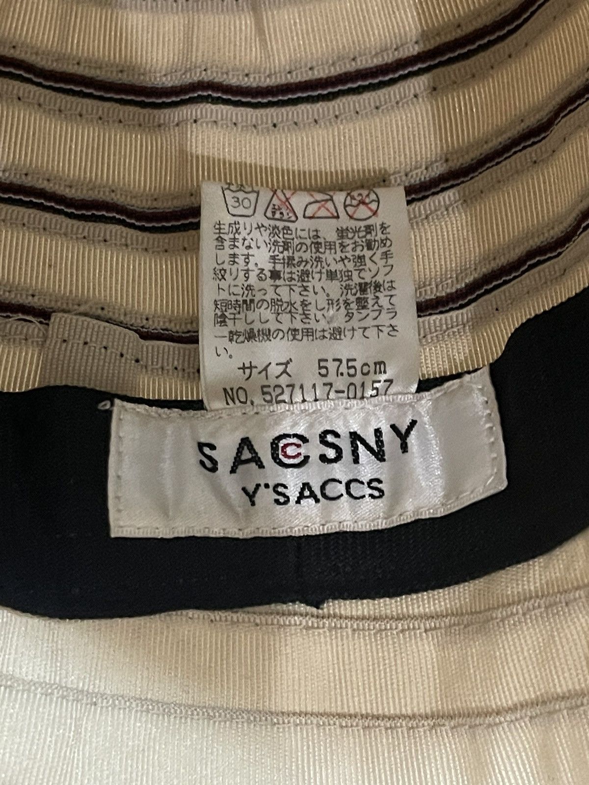 Yohji Yamamoto Yohji Yamamoto Sacsny Y’saccs Bucket Hat Size ONE SIZE - 5 Thumbnail