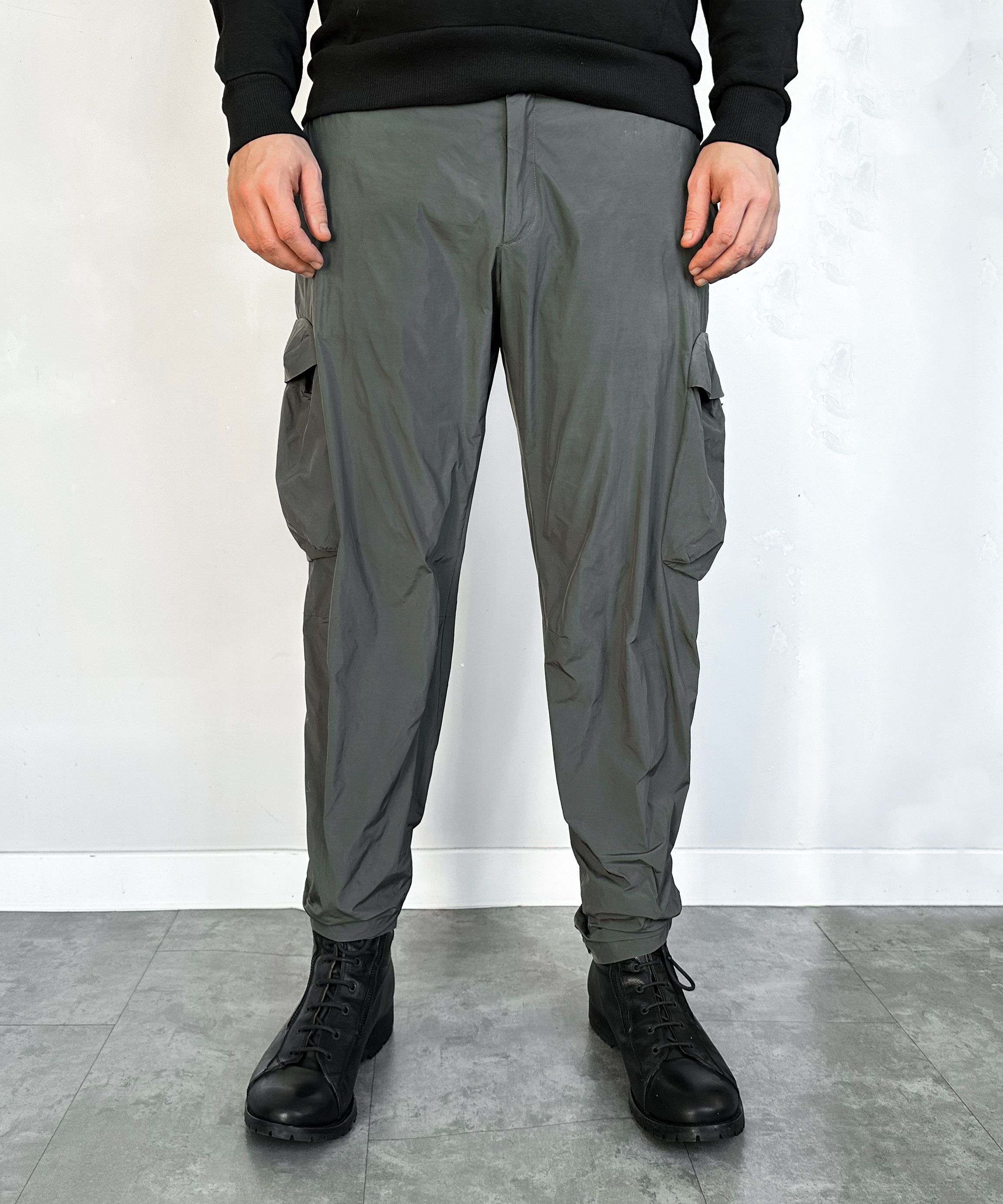 Prada 🔴 PRADA Cargo Pants Nylon Khaki Green Vintage Transformer Size US 40 / EU 56 - 12 Thumbnail