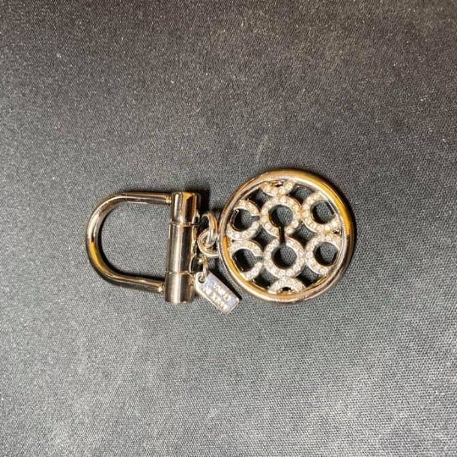 Coach Coach Keychain/KeyRing/Charm White Jewels | New Size ONE SIZE - 3 Thumbnail