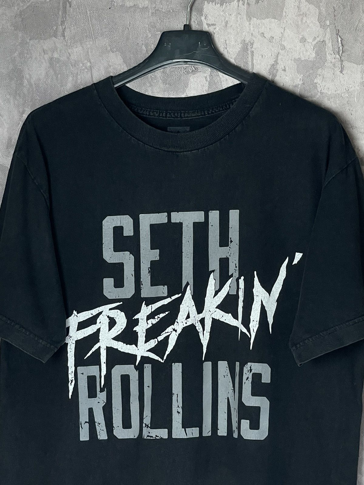 Band Tees × Vintage × WWE Mens WWE Seth Freakin' Rollins T Shirt Black Size M Medium Size US M / EU 48-50 / 2 - 8 Thumbnail