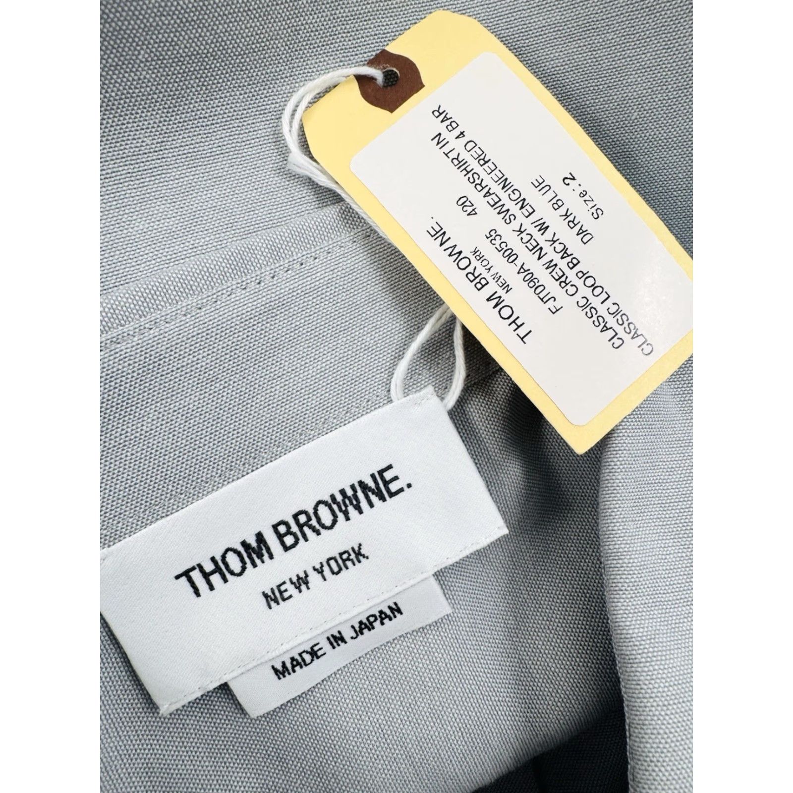Thom Browne Thom Browne New York Striped Sleeve Mens Size 2 Shirt Long Sleeve Button-Up Bluish Gray 14aut0 Size US XS / EU 42 / 0 - 5 Thumbnail