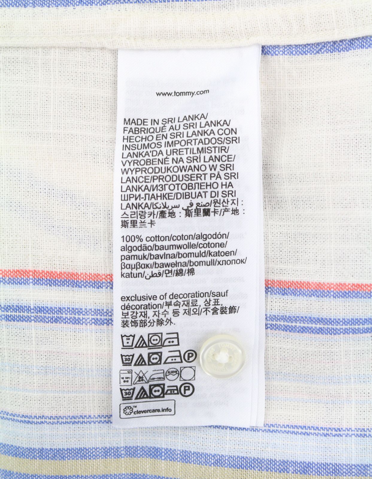 Tommy Hilfiger REG SLUB STRIPE S Colourful Short Sleeve 87690 Size US S / EU 44-46 / 1 - 8 Thumbnail