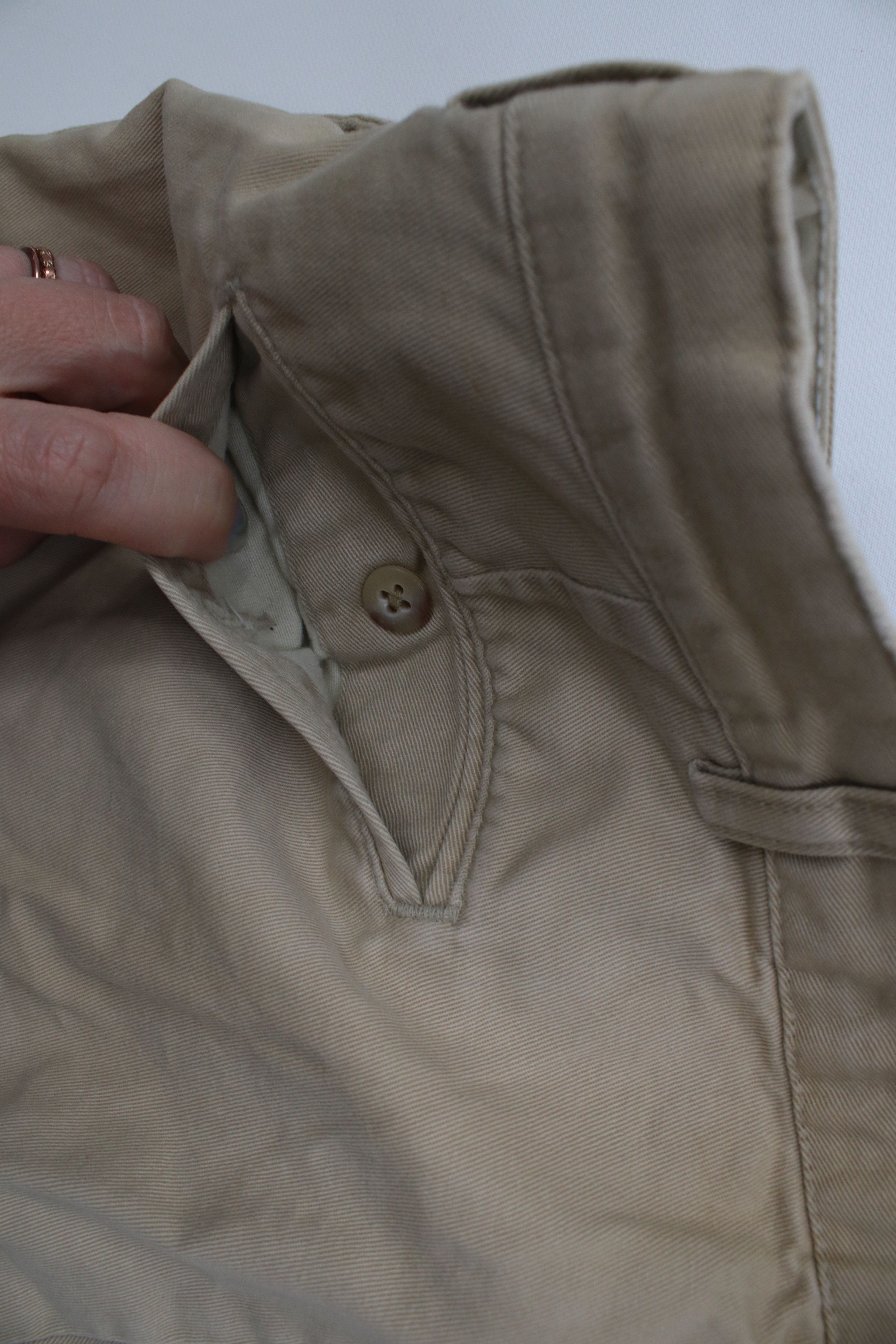Polo Ralph Lauren Vintage 90s Ralph Lauren Cuffed Chino Pants Trousers Khaki Size US 34 / EU 50 - 16 Thumbnail