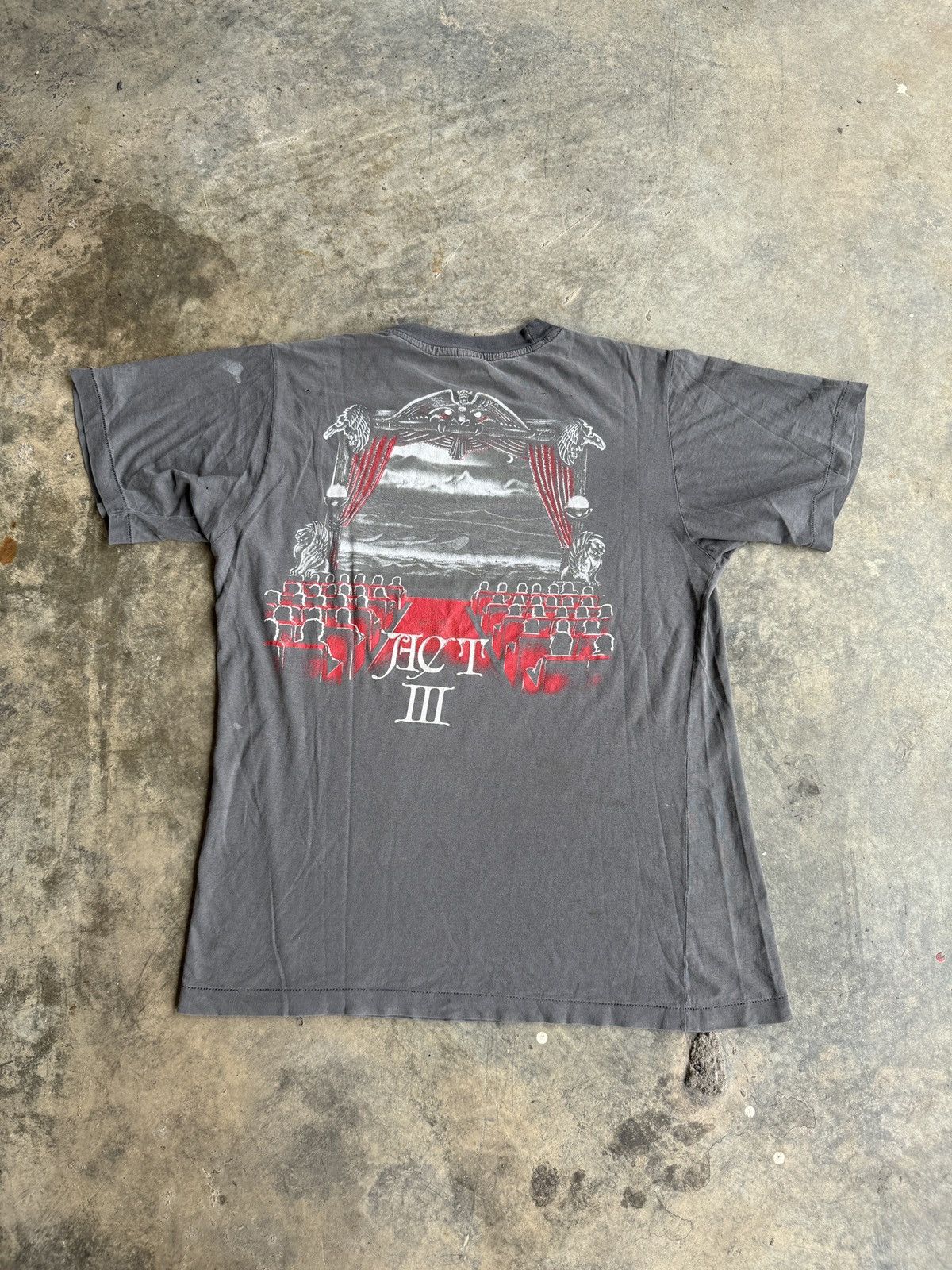Band Tees × Vintage *RARE* 1990 90s VINTAGE DEATH ANGEL FADED DISTRESSED METAL Size US L / EU 52-54 / 3 - 2 Thumbnail