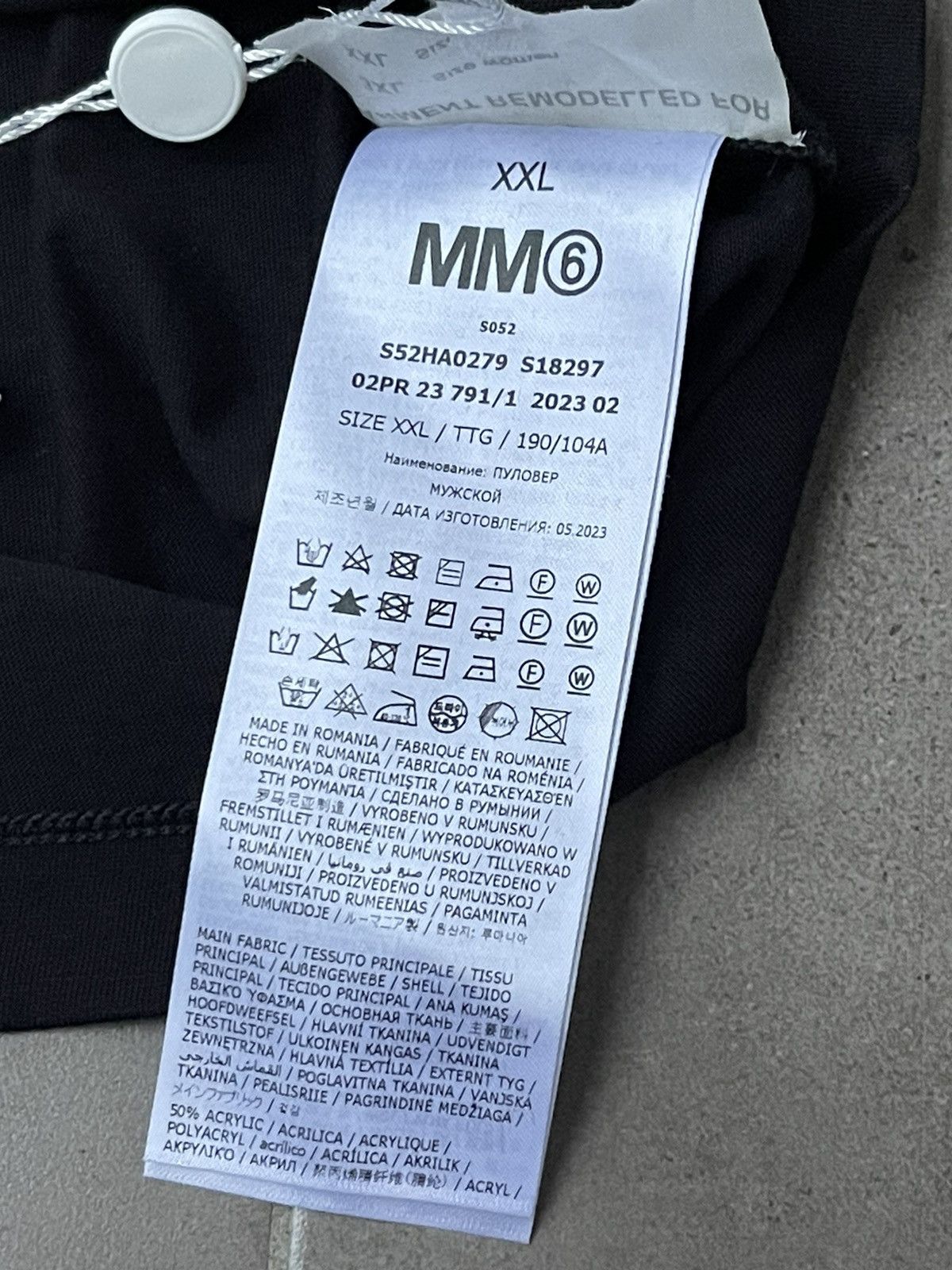 Maison Margiela !DS! SS23 Maison Margiela Long Sleeved Black Top Sweater Size US XL / EU 56 / 4 - 20 Thumbnail