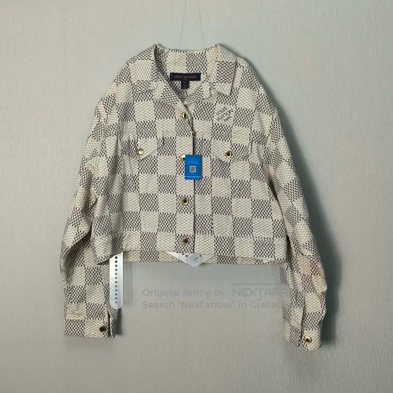 Louis Vuitton Louis Vuitton White checkerboard denim jacket Size US XS / EU 42 / 0 - 1 Thumbnail