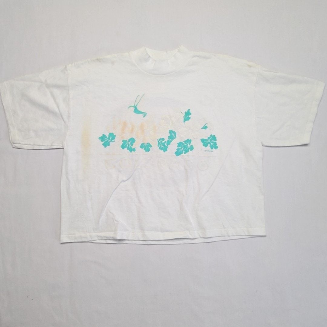 Vintage Vintage Grand Canyon Shirt White L Cropped Test Print Tee Size L / US 10 / IT 46 - 5 Thumbnail