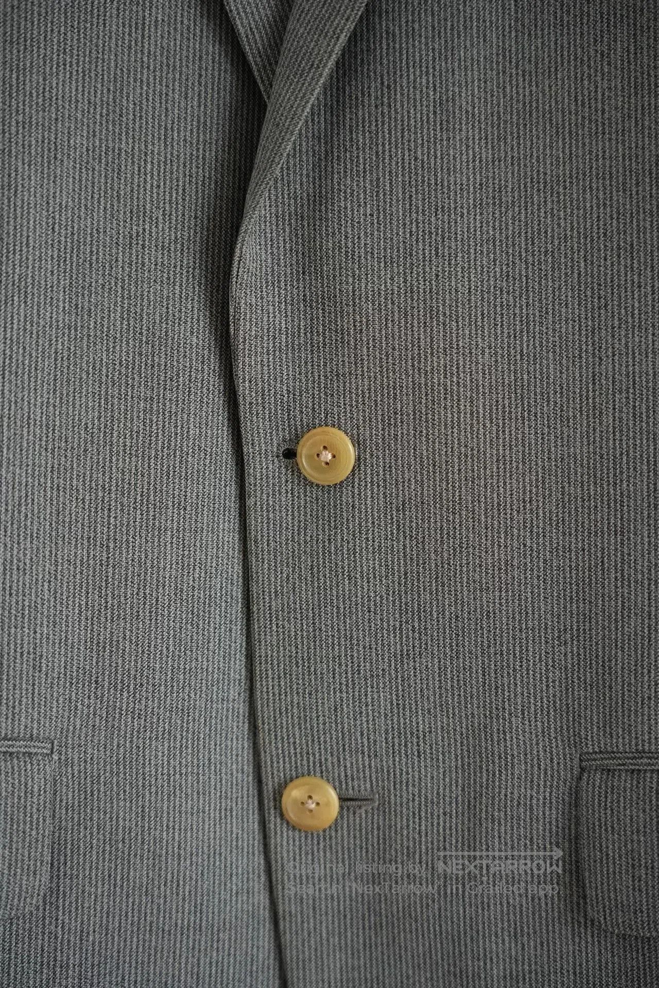 Y's for Men Yohji Yamamoto 90s Black Gray Striped Suit. Size US M / EU 48-50 / 2 - 5 Thumbnail