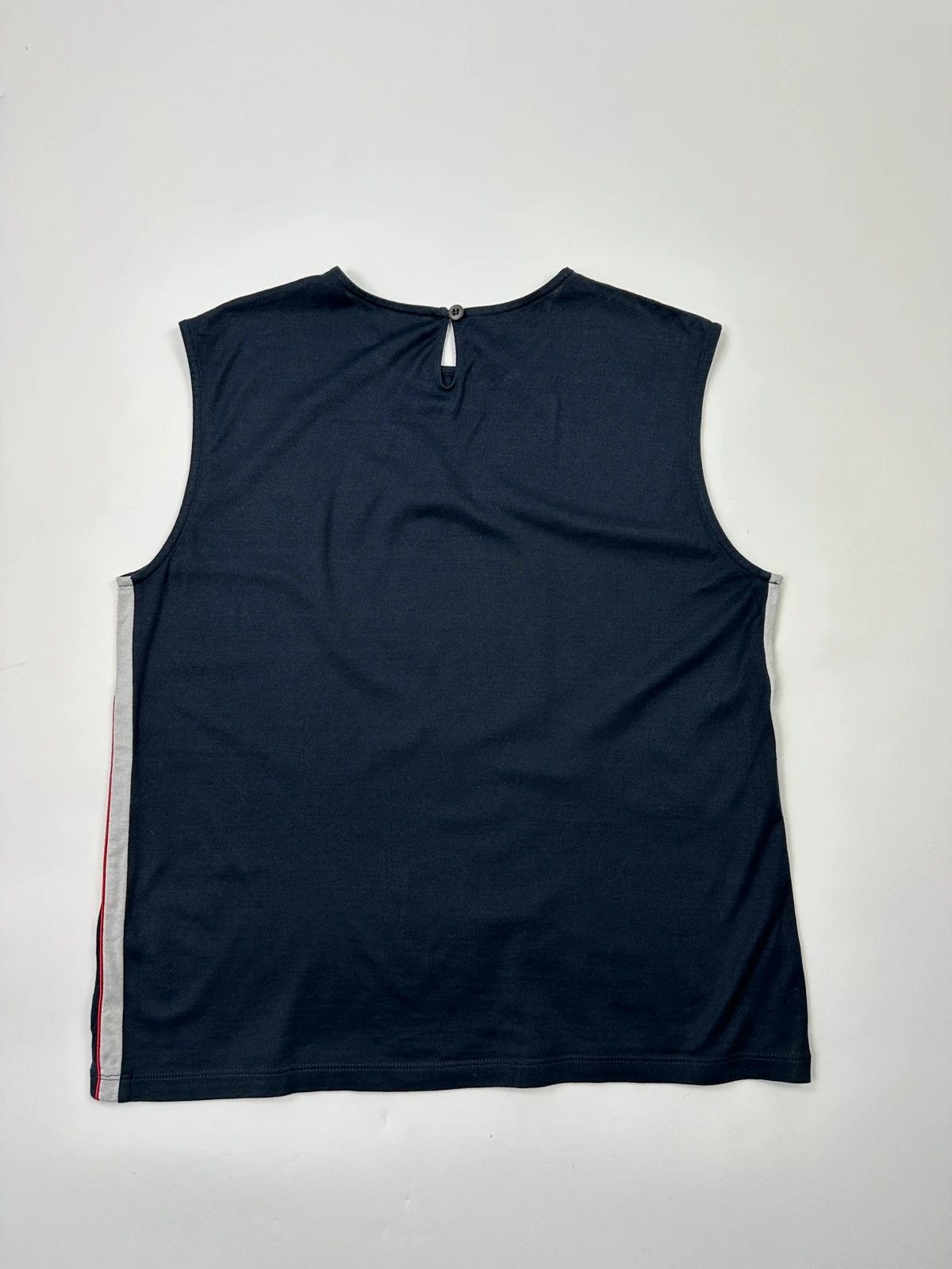 Prada Prada Milano Late 00’s Navy Blue Stripes Sleevesless Top Size M / US 6-8 / IT 42-44 - 5 Thumbnail