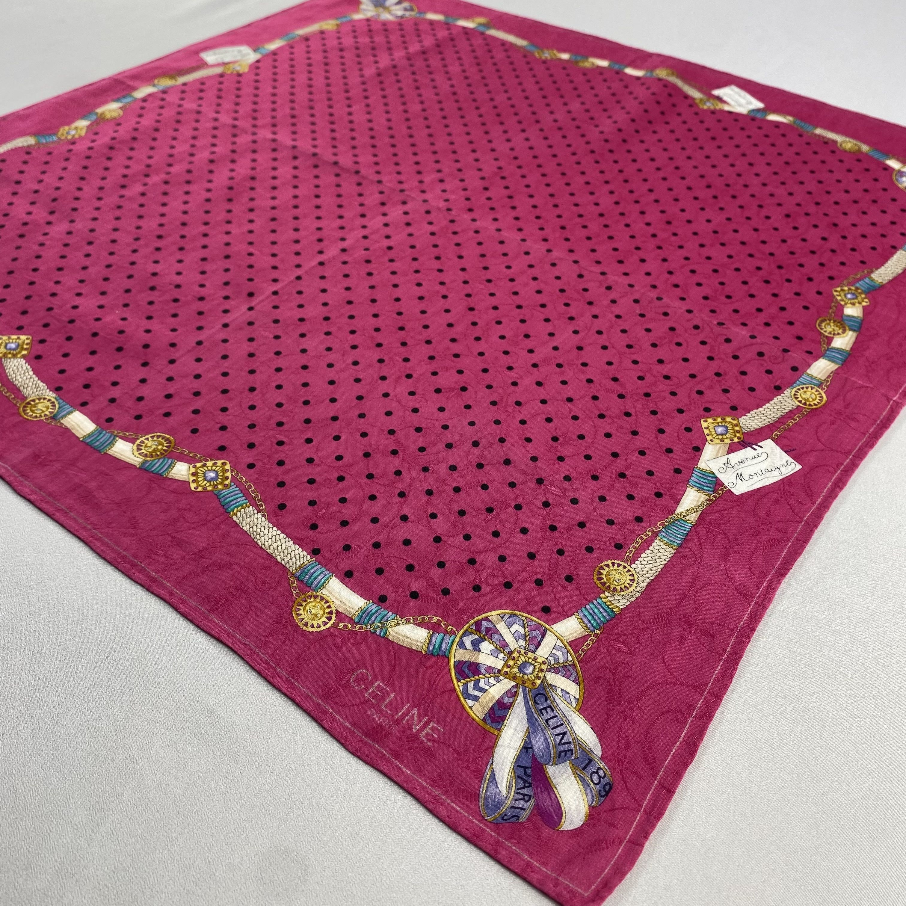 Celine × Vintage Celine Neckerchief / Bandana / Handkerchief-P748 Size ONE SIZE - 2 Thumbnail