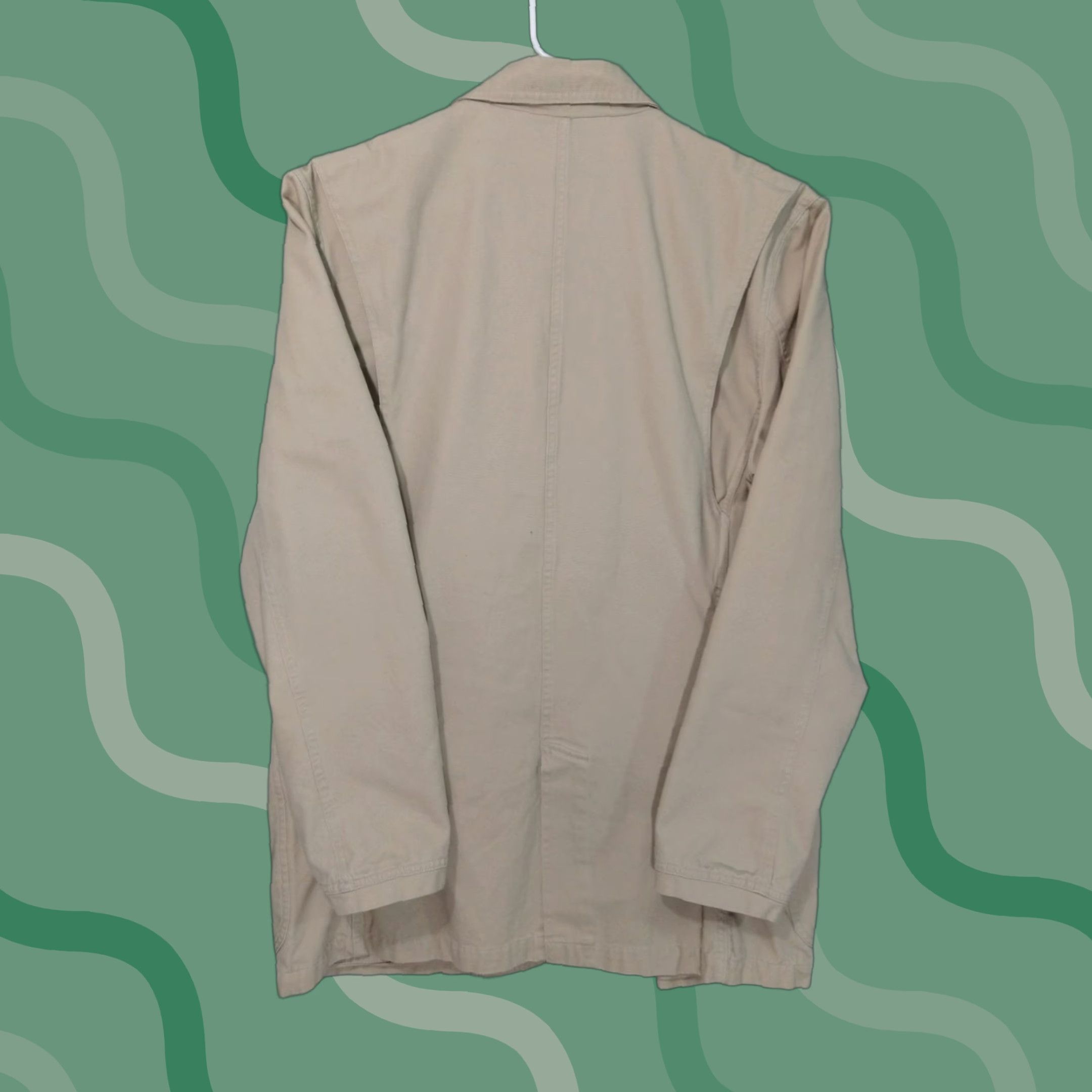 Duluth Trading Company Duluth Trading Co. Blazer Mens LT Large Tall Beige Safari Jacket Presentation Twill Size 42R - 1 Thumbnail