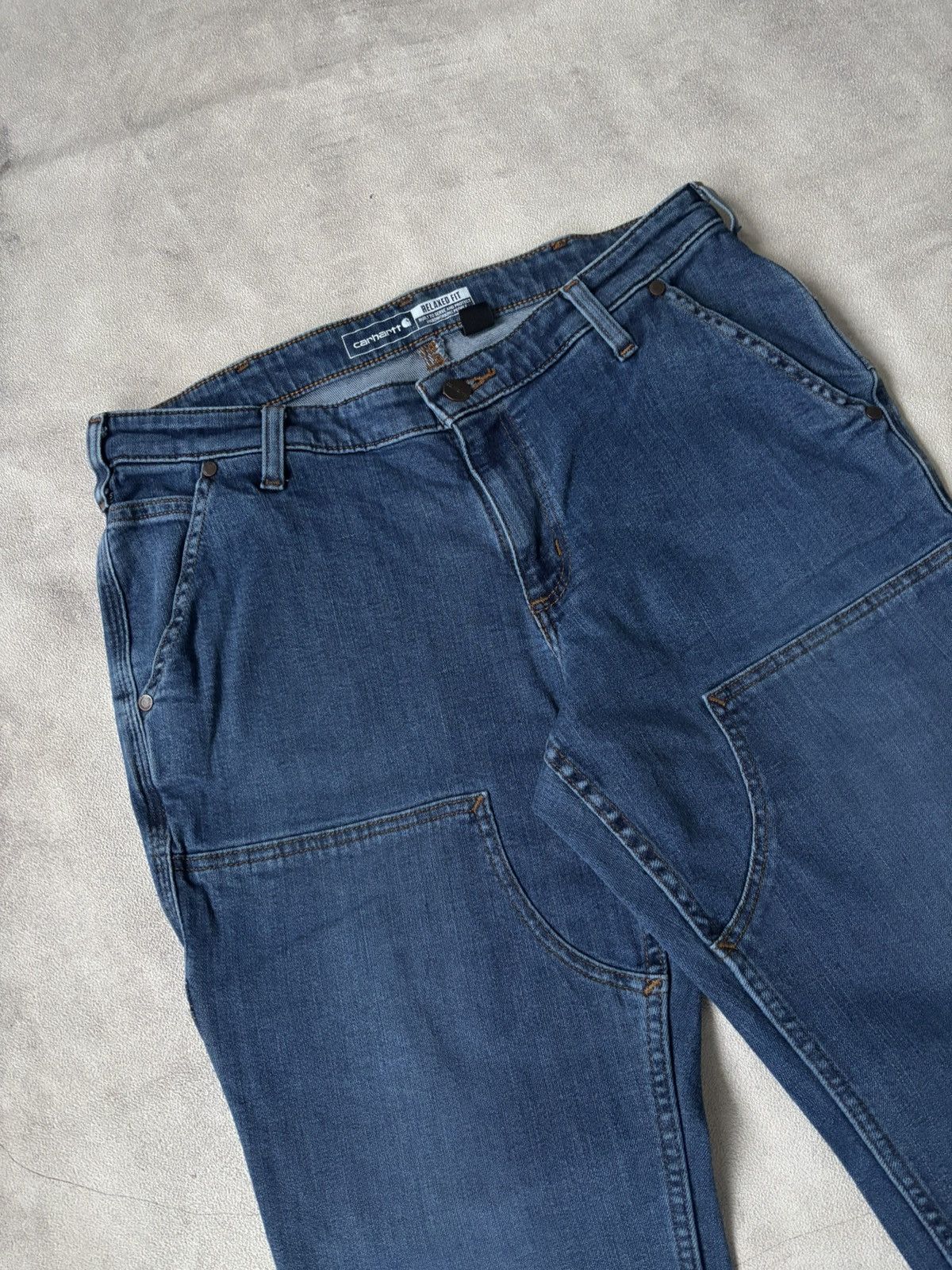 Carhartt carhartt double knee jeans size 33 relaxed fit Size US 33 - 6 Thumbnail