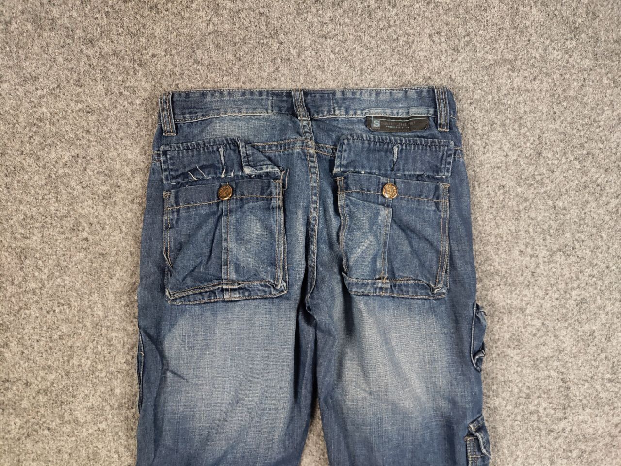 Japanese Brand Vintage Hysteric Glamour Junya Style Jet Lag Cargo Jeans 90s Size US 30 / EU 46 - 12 Thumbnail