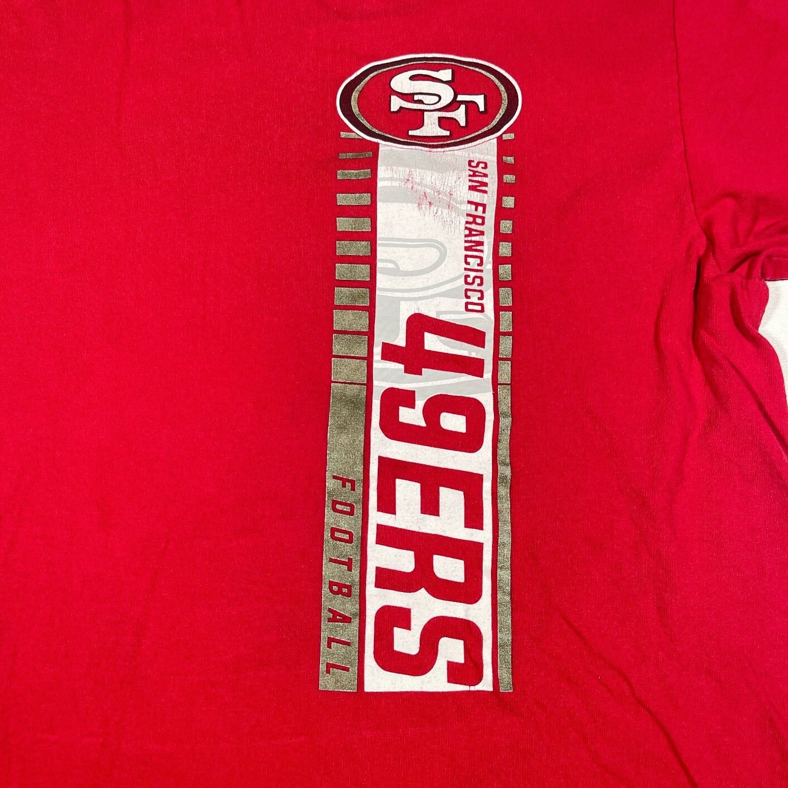 NFL NFL Team Apparel SF 49ers Sideways Banner Red Tee size XL Size US XL / EU 56 / 4 - 2 Thumbnail