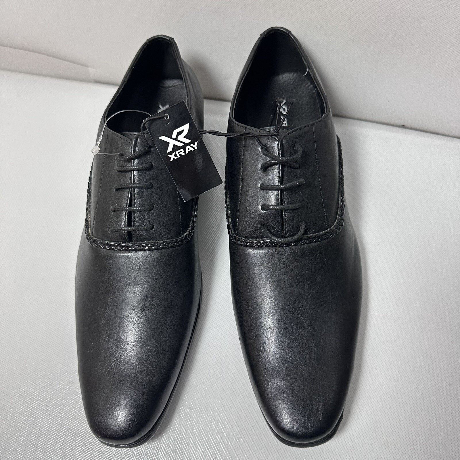 Other Xray Oxfords Dress Black Faux Leather Career Prom Wedding Size US 13 / EU 46 - 2 Thumbnail