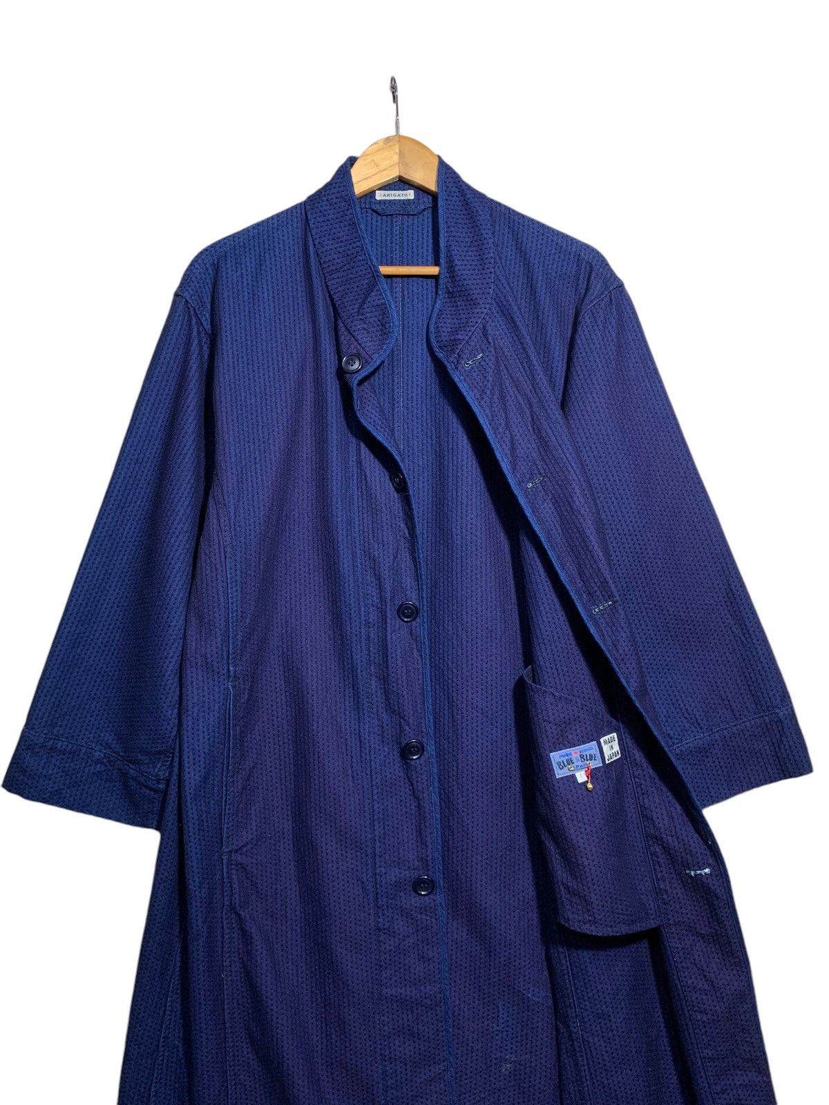 45rpm 🔥BLUE BLUE JPN ARIGATO INDIGO OVERCOATS Size US M / EU 48-50 / 2 - 2 Thumbnail
