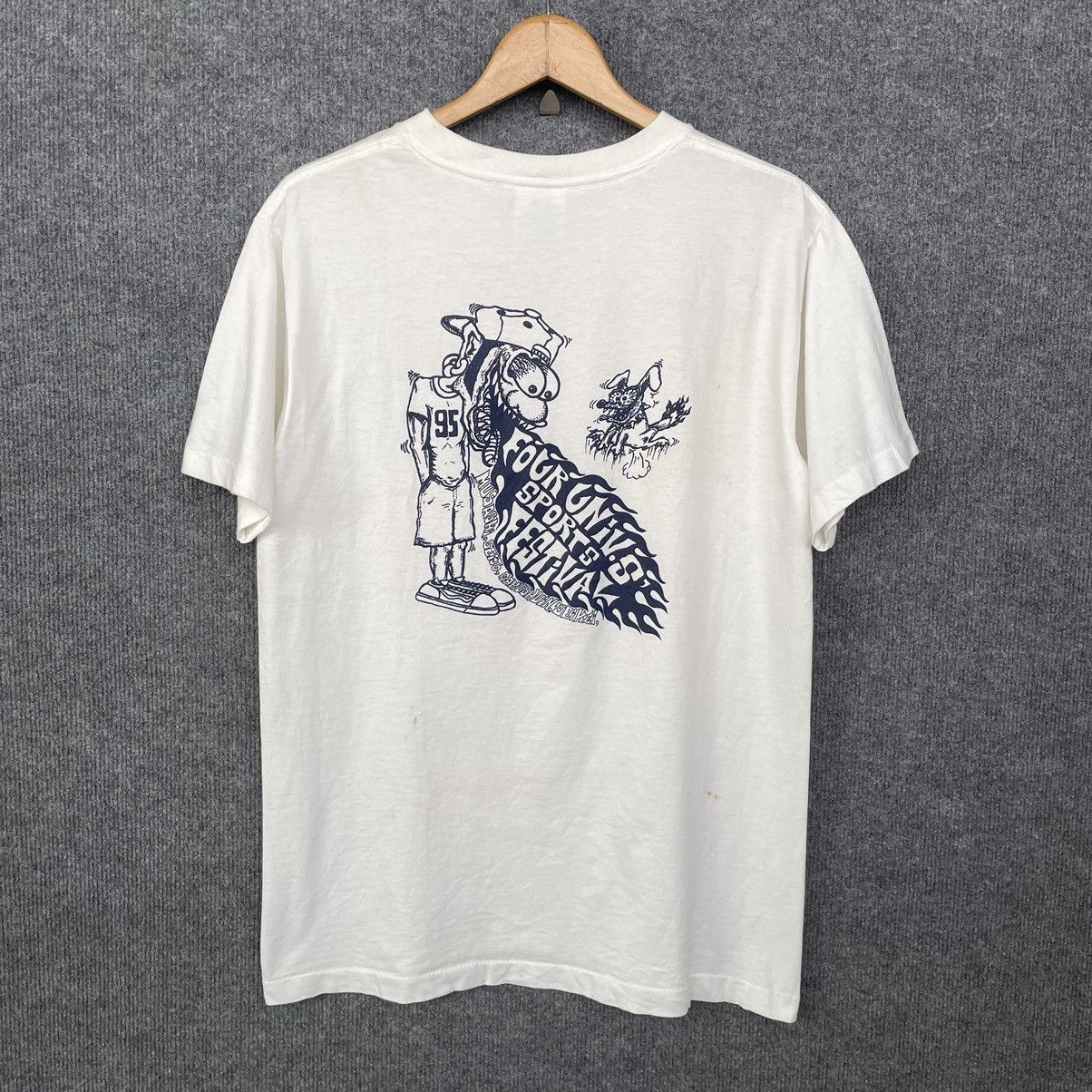 NCAA × Vintage Vintage 1990s Four University Sports Festival NCAA T Shirt Size US M / EU 48-50 / 2 - 1 Thumbnail