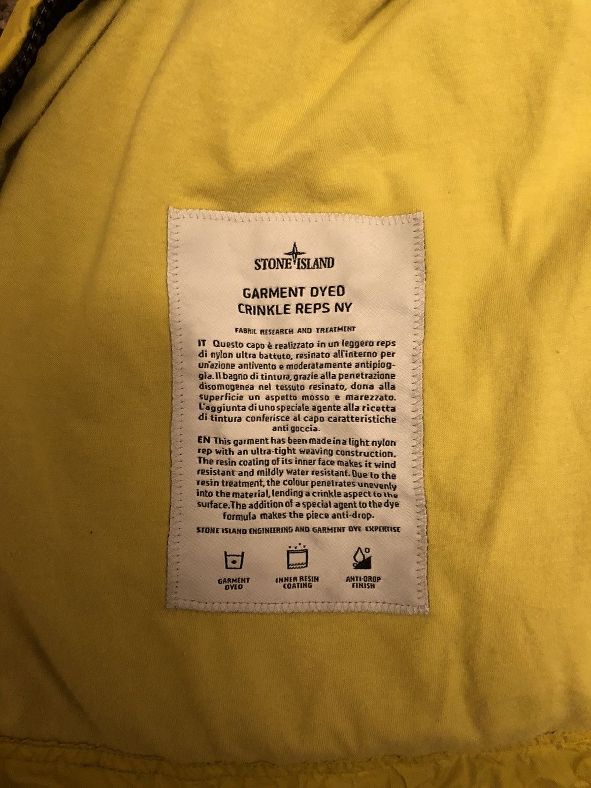 Stone Island Stone Island Garment Dyed Crinkle Reps NY Size US XXL / EU 58 / 5 - 9 Thumbnail