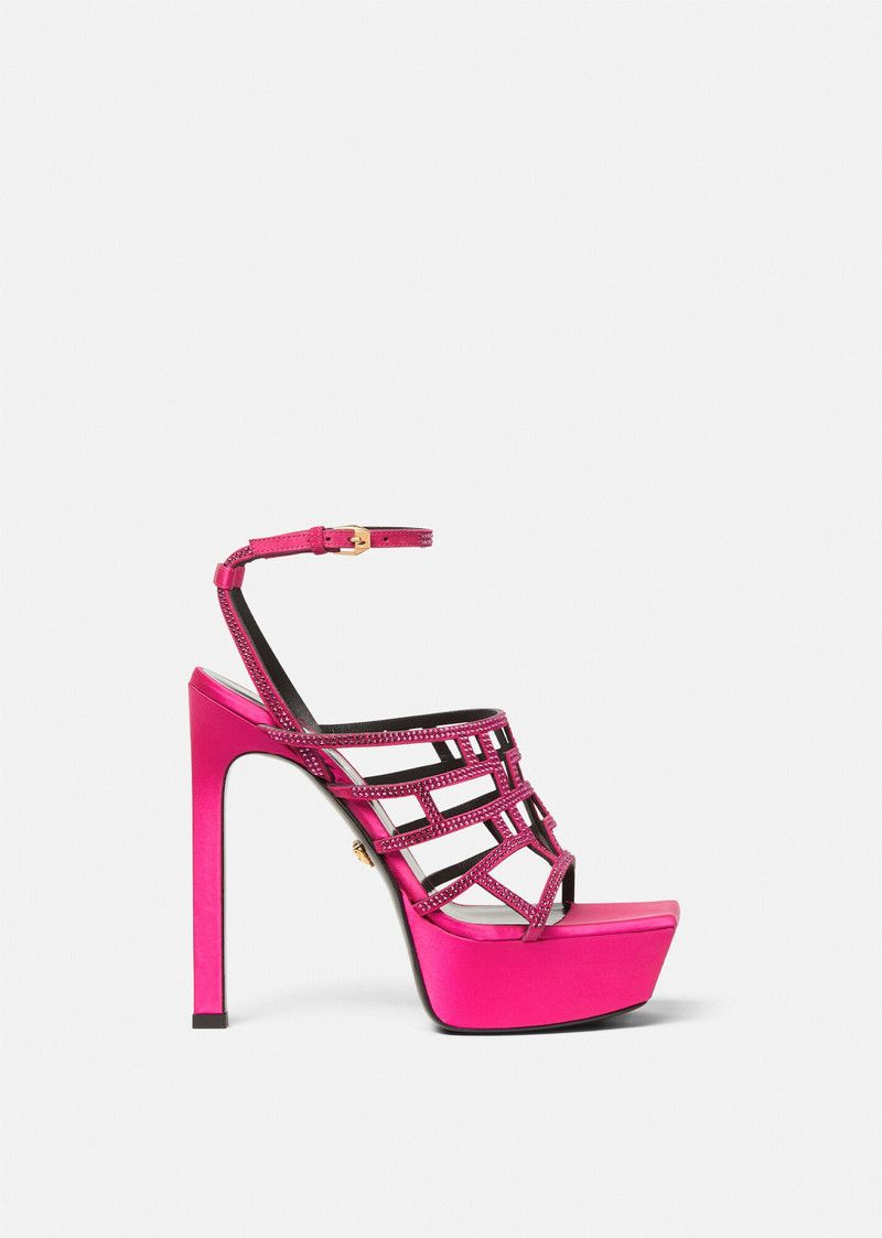Versace o1y0226 Ankle Strap Sandals in Fuchsia Size US 7 / IT 37 - 1 Thumbnail