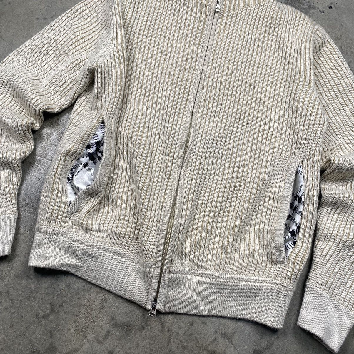 If Six Was Nine × Japanese Brand × Le Grande Bleu (L.G.B.) Rare Male&Co Cable Knit Fur Zipped Up Sweaters Jacket Size US M / EU 48-50 / 2 - 3 Thumbnail
