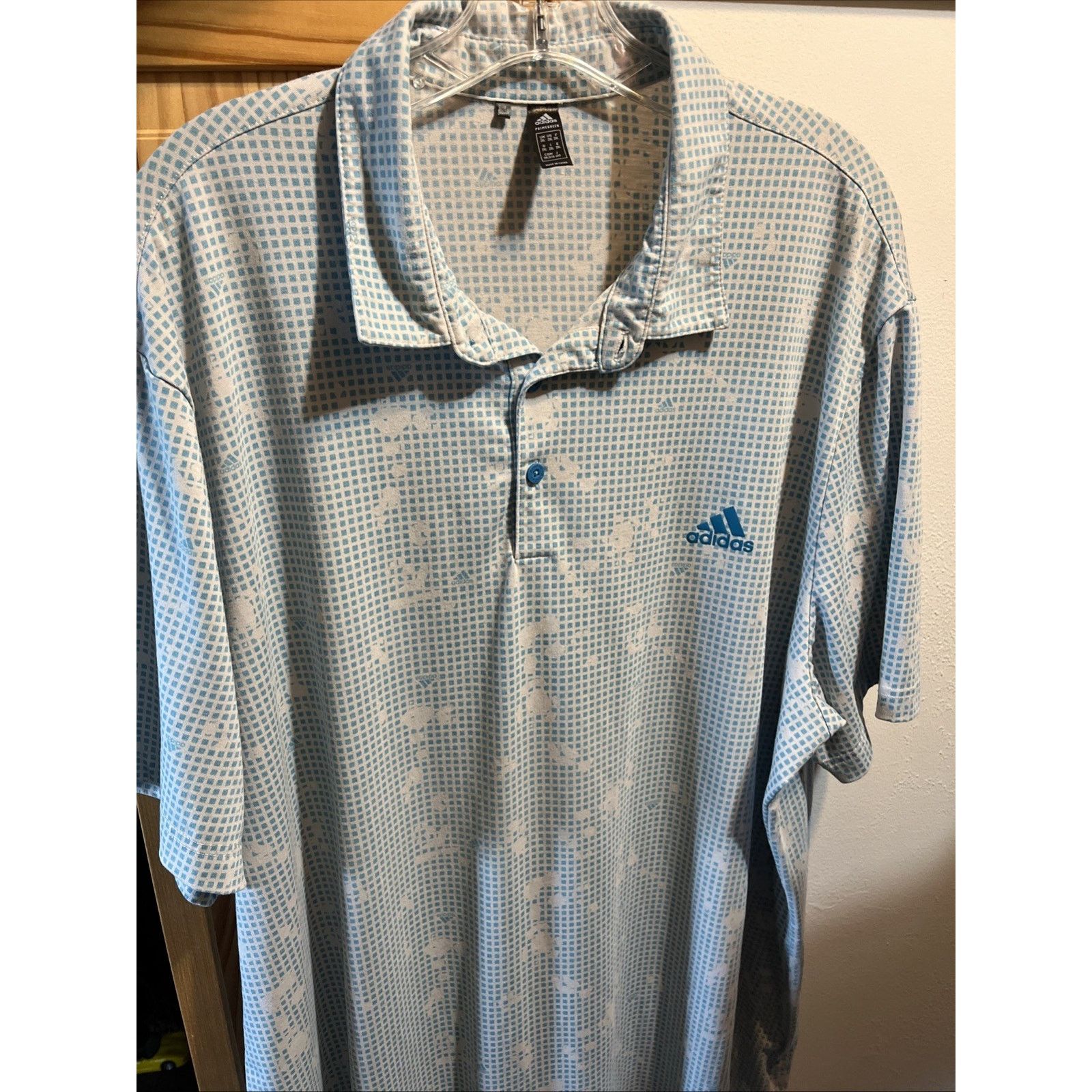 Adidas Adidas Primegreen Golf Polo Blue Burst Ivory Shirt Mens XXL Size US XXL / EU 58 / 5 - 10 Thumbnail