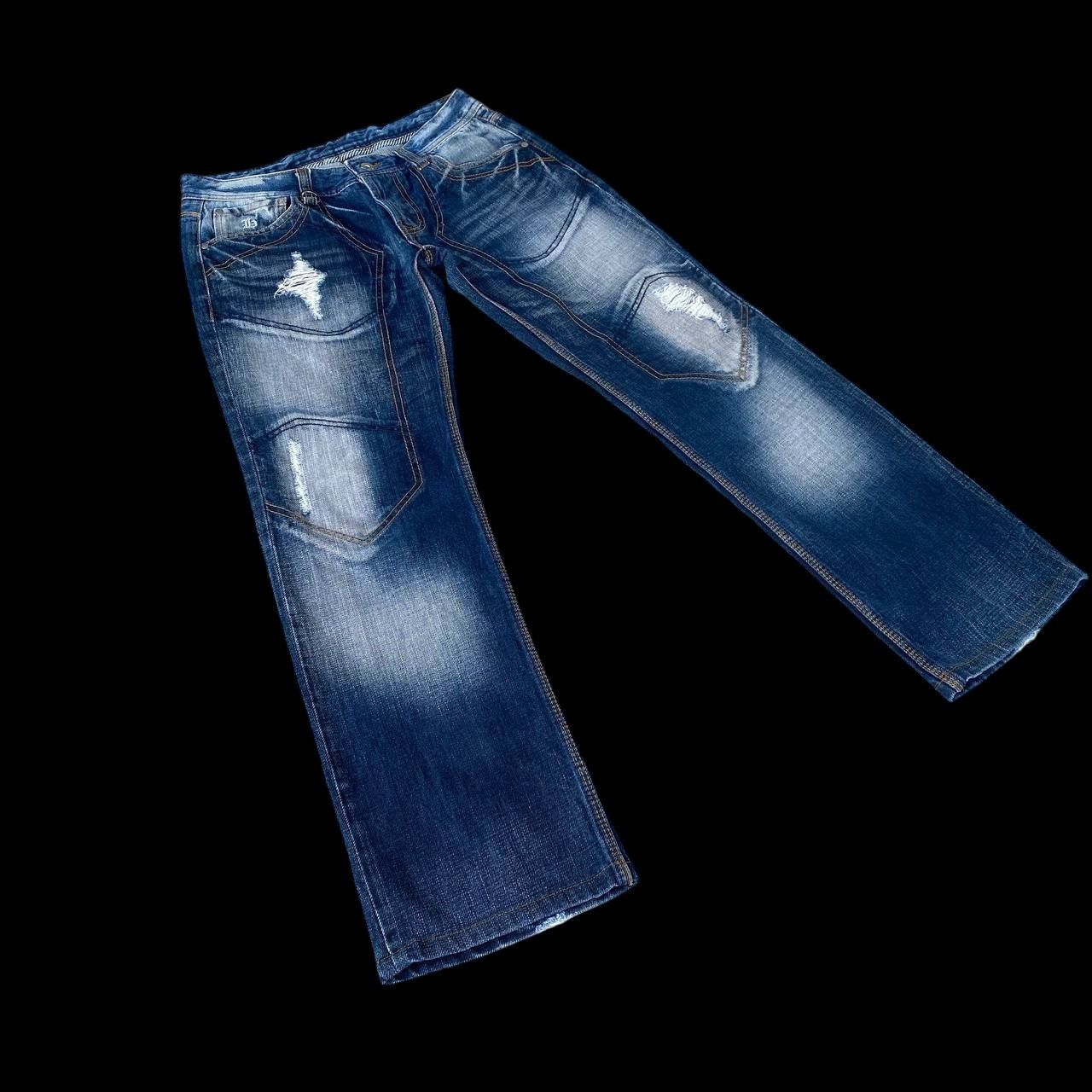 HIDEAWAYS Japan Hideaways Nicole Distressed "Engineered"Panelled Denim Size US 30 / EU 46 - 3 Thumbnail
