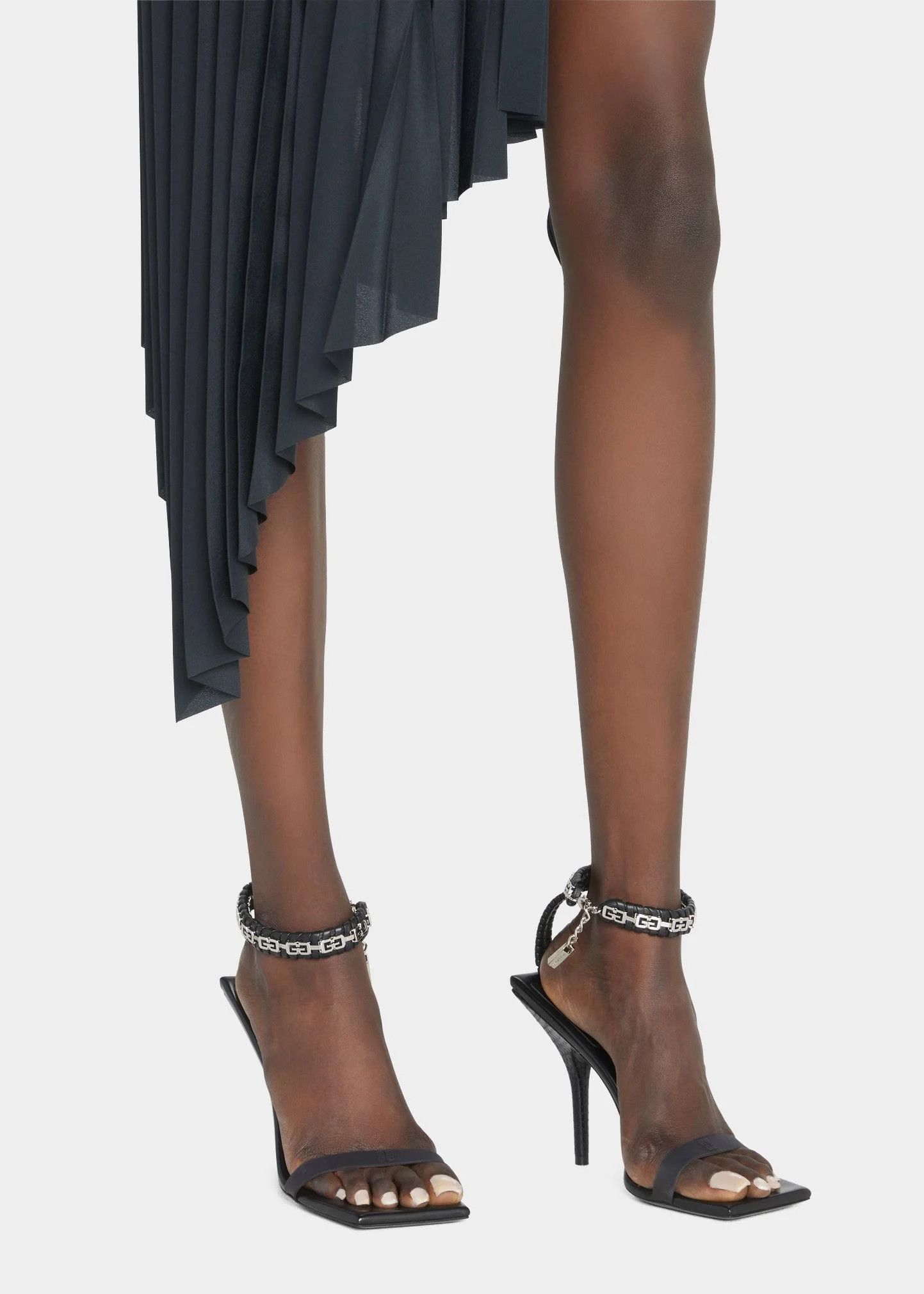 Givenchy o1loc1c0724 Heeled Sandals in Black Size US 8 / IT 38 - 6 Thumbnail