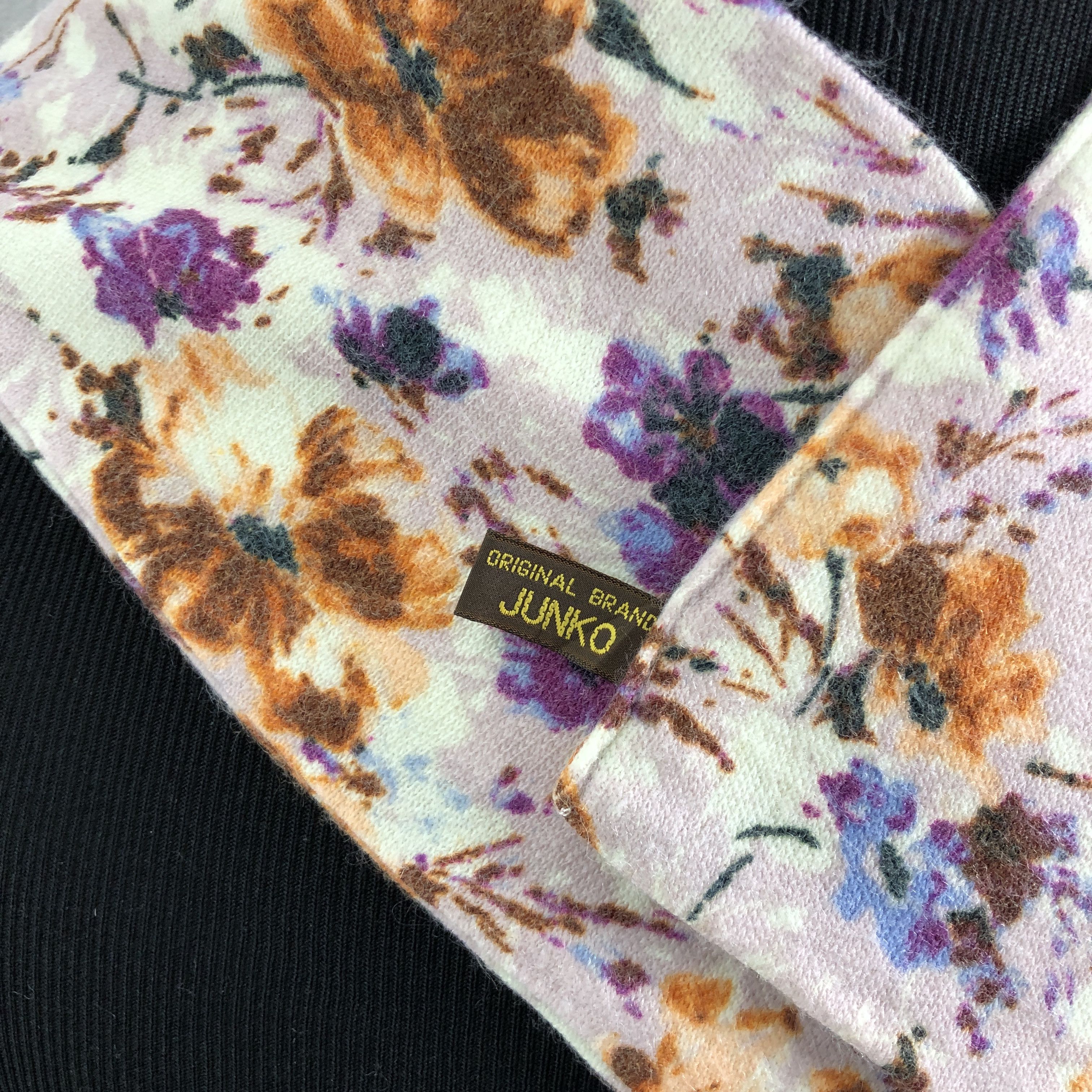 Mr. Junko × Vintage Vintage Mr. Junko Scarf Mufler Floral MF073 Size ONE SIZE - 3 Thumbnail