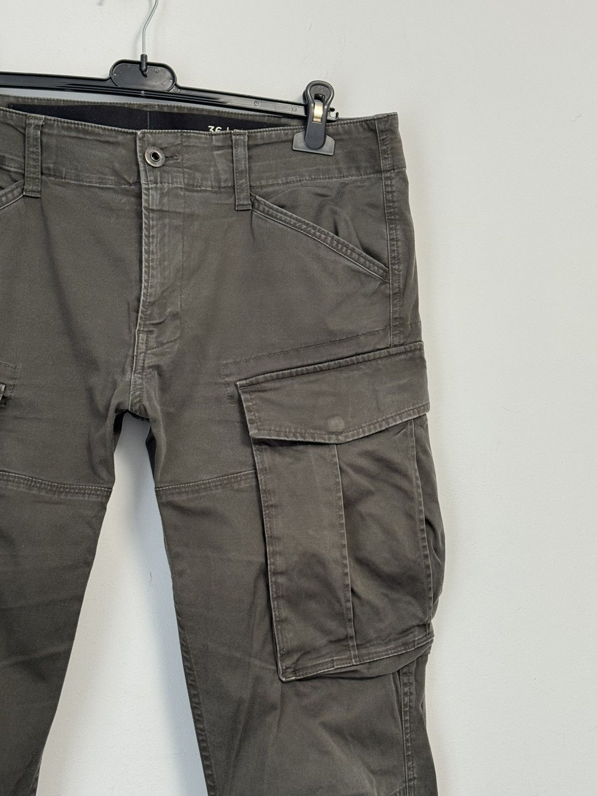 G-Star G-STAR RAW Khaki Green ROVIC SLIM Multipocket Cargo Pants Size US 36 / EU 52 - 9 Thumbnail