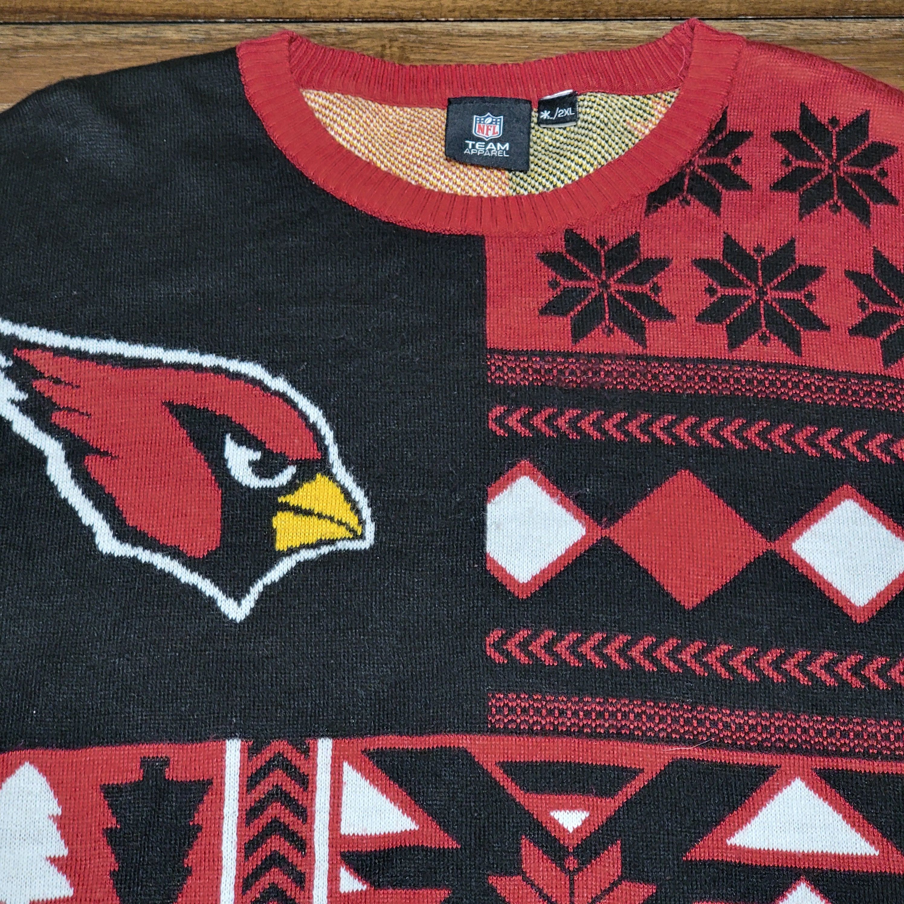 NFL NFL Team Apparel Knit Arizona Cardinals Holiday Sweater -2XL Size US XXL / EU 58 / 5 - 2 Thumbnail
